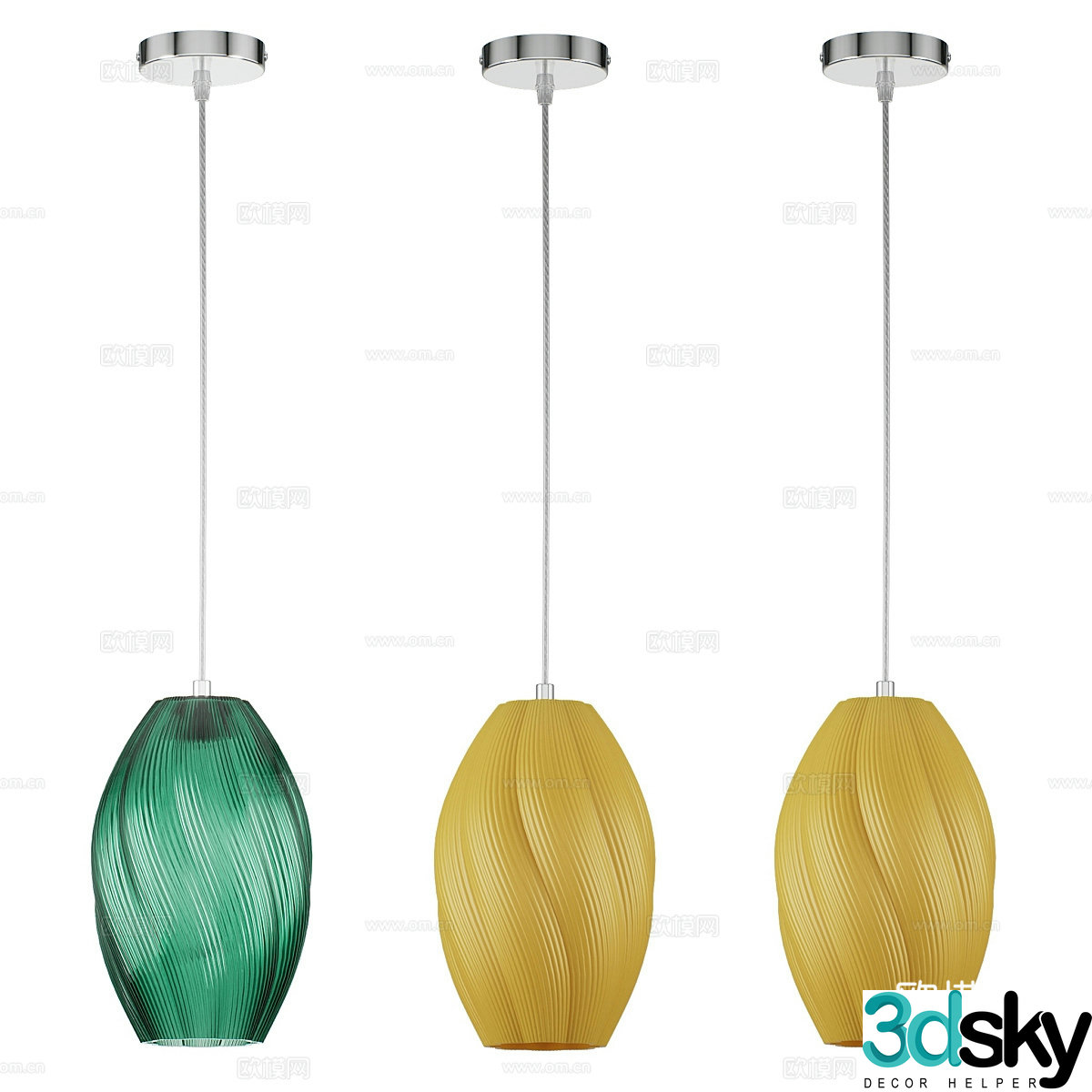 Modern simple chandeliers chandeliers simple chandeliers dining chandeliers living room chandeliers lamps 3D model