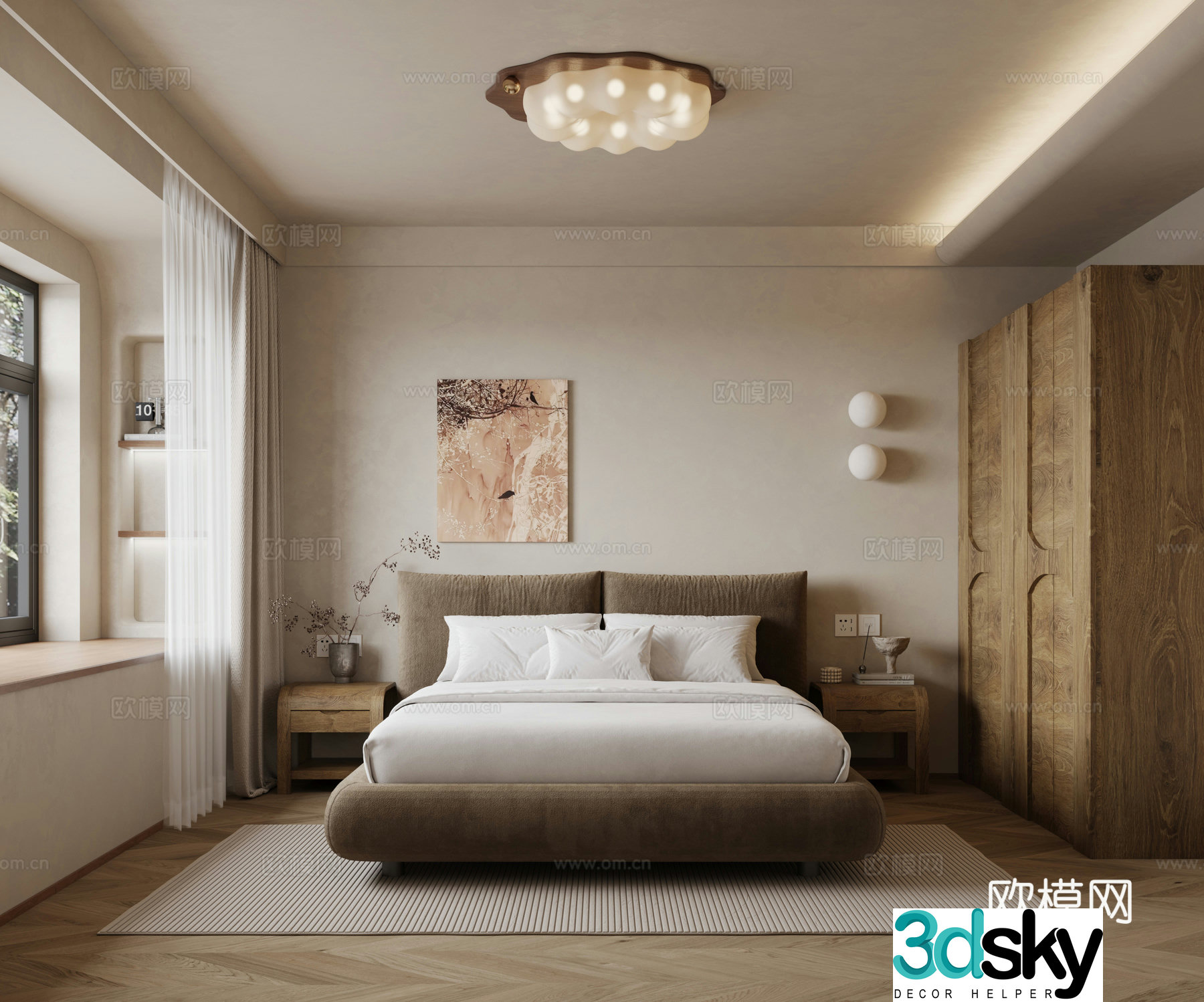 Wasabi bedroom 3d model