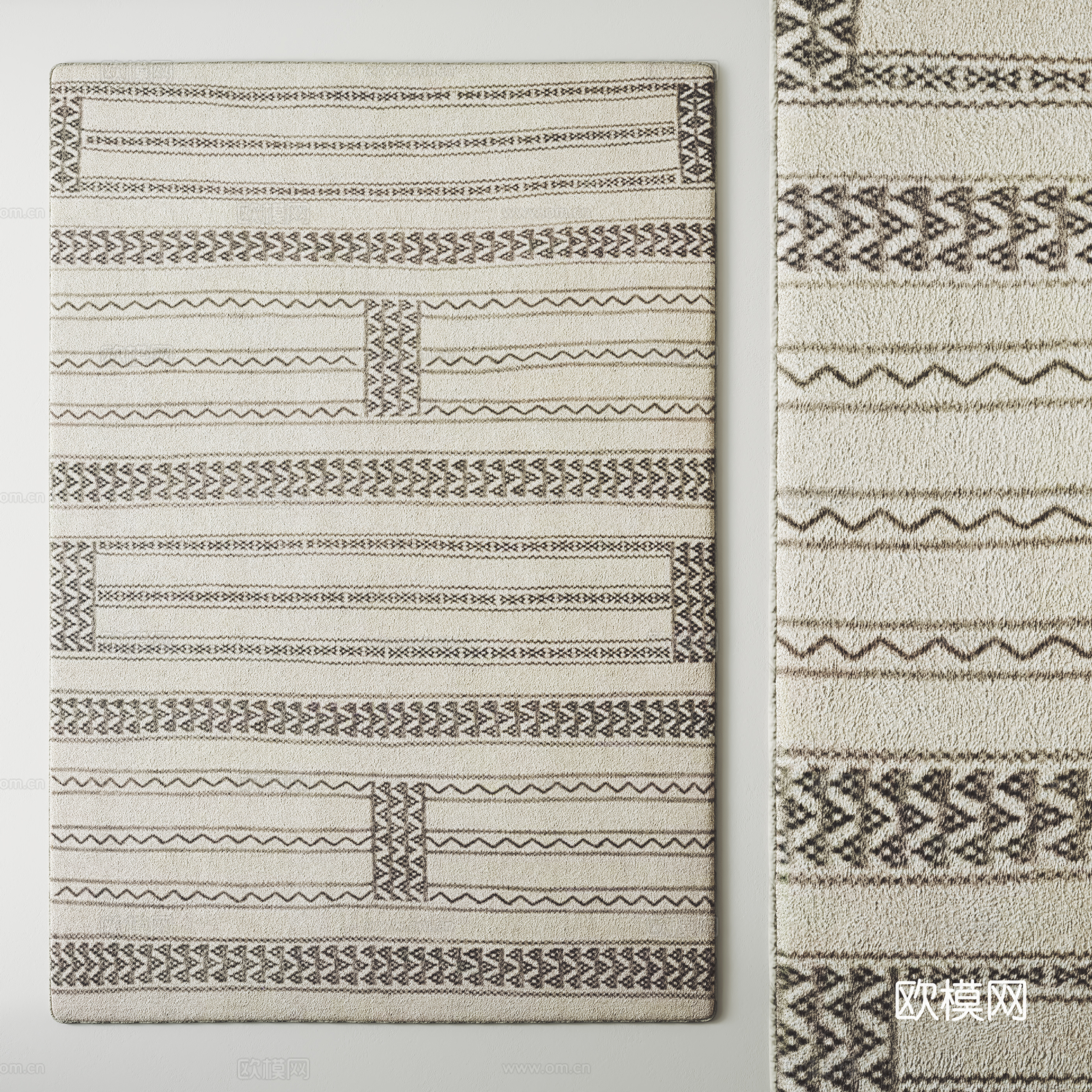 Modern carpet Fabric carpet 3d model