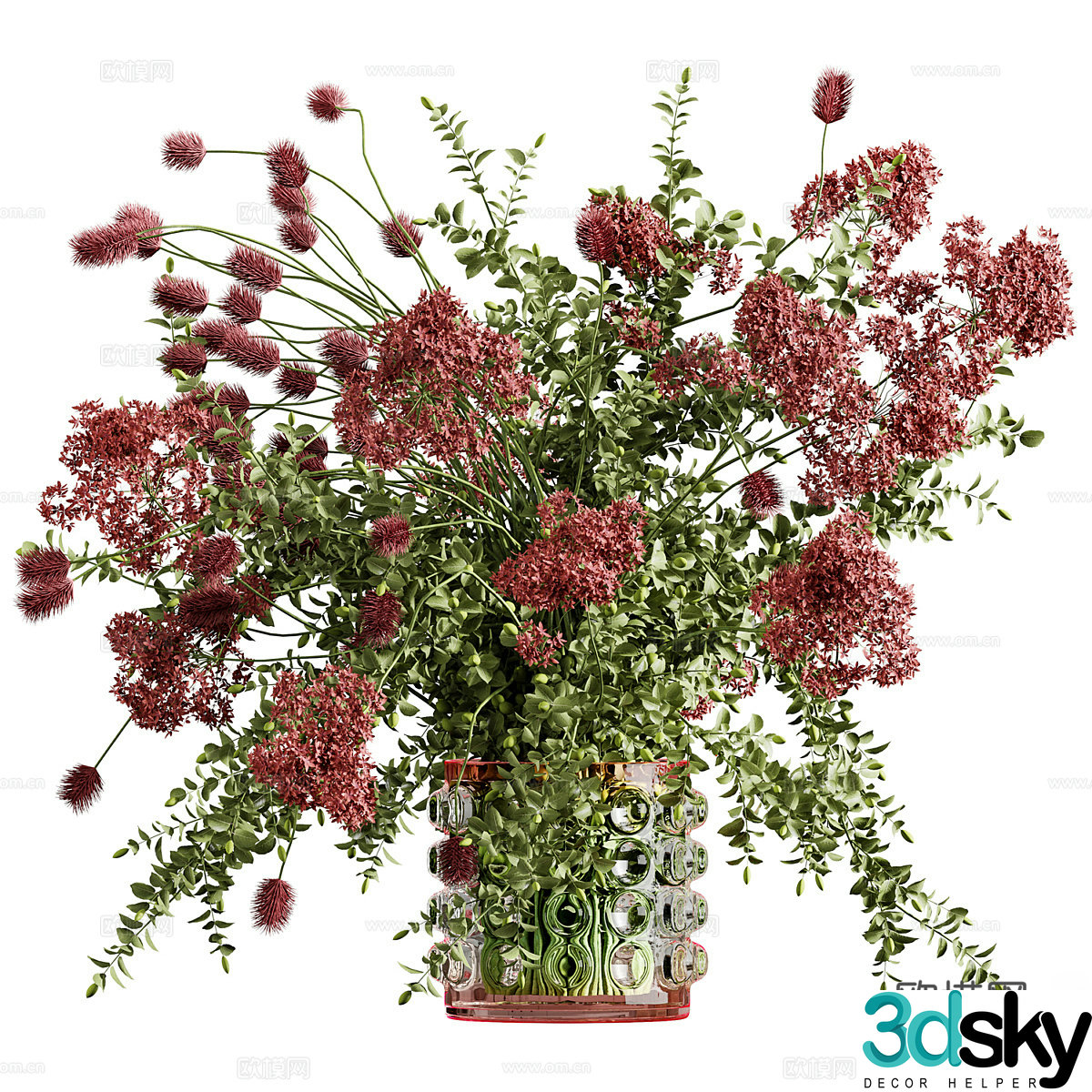 Vase flowers 3d model