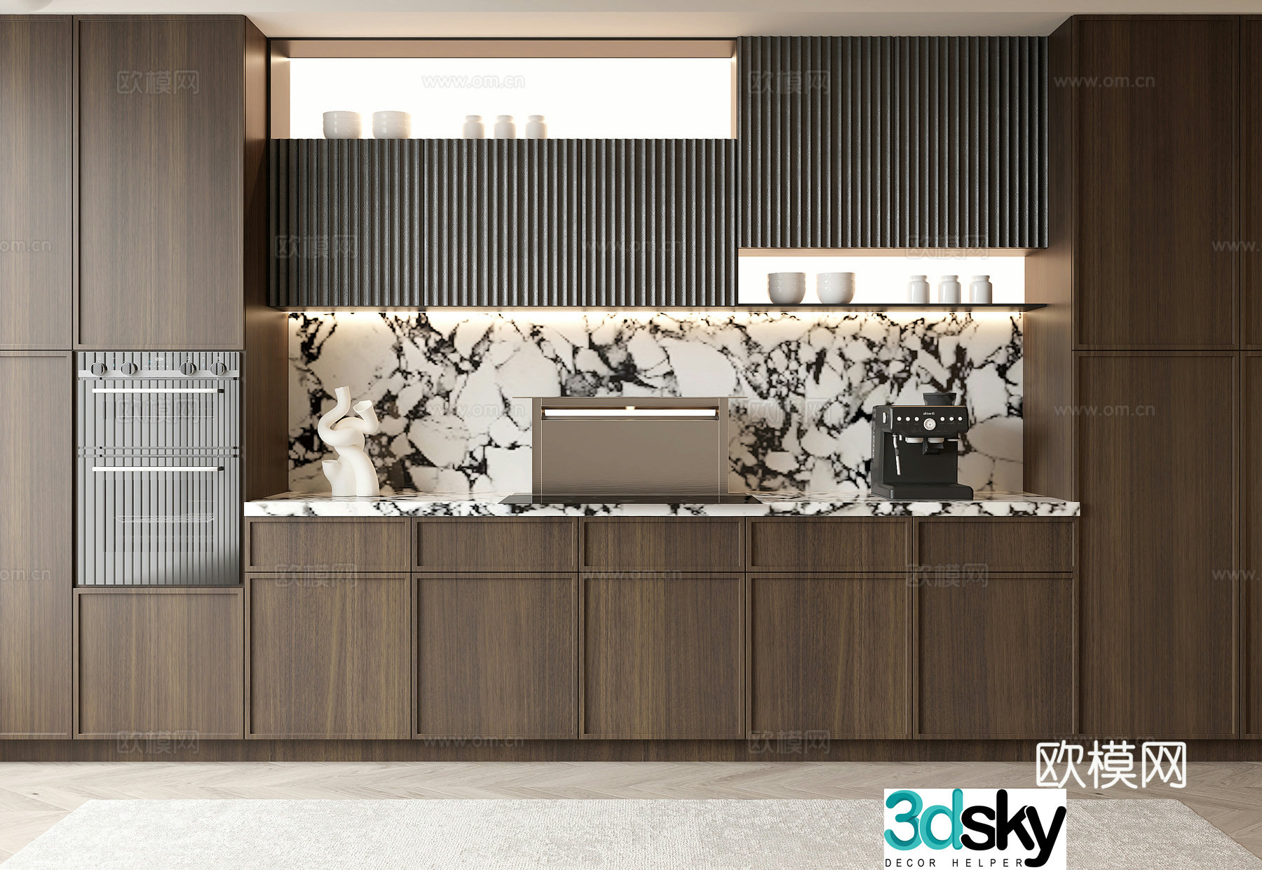 Minimalist sideboard 3D model