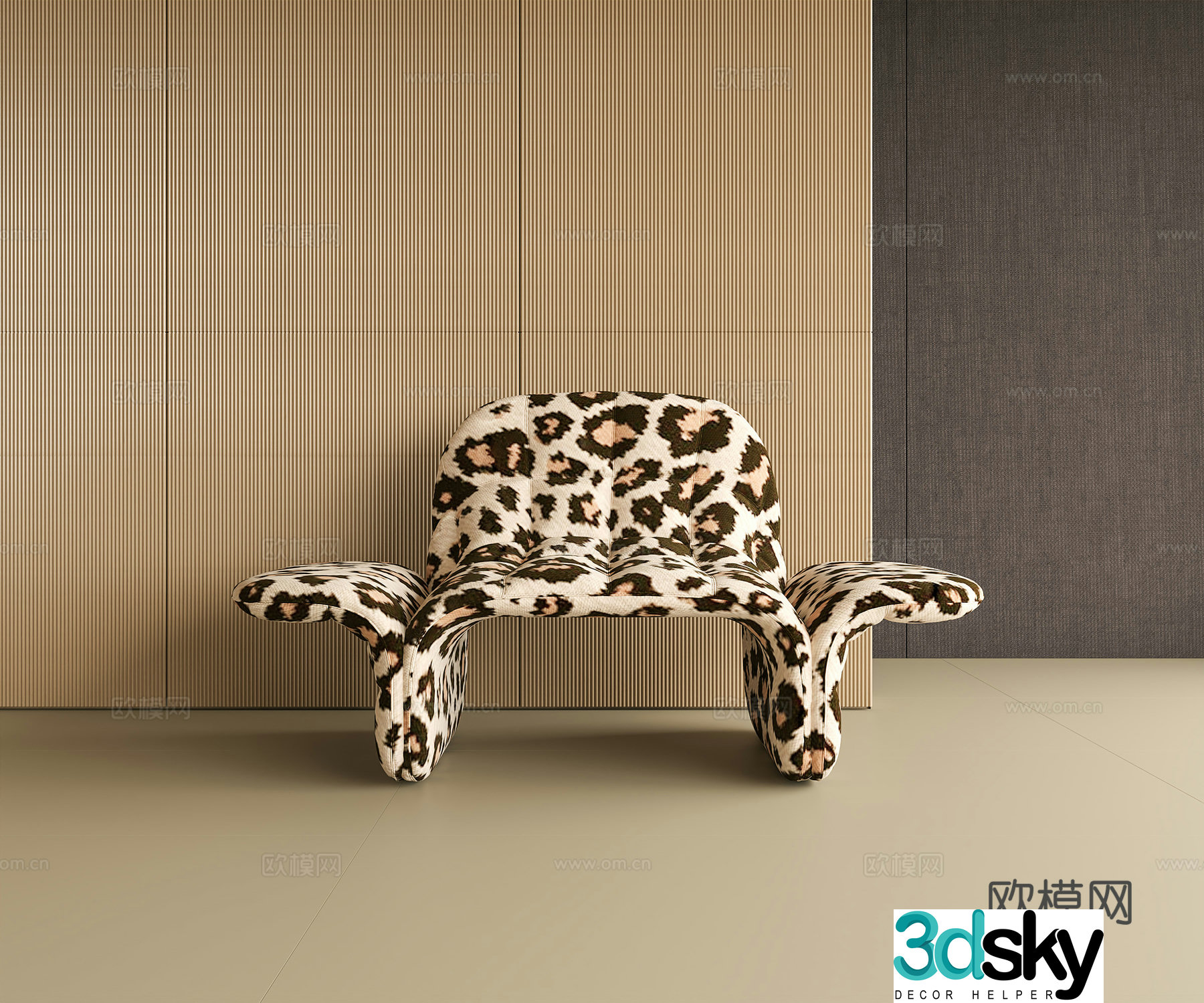 Modern leisure chair 3d model