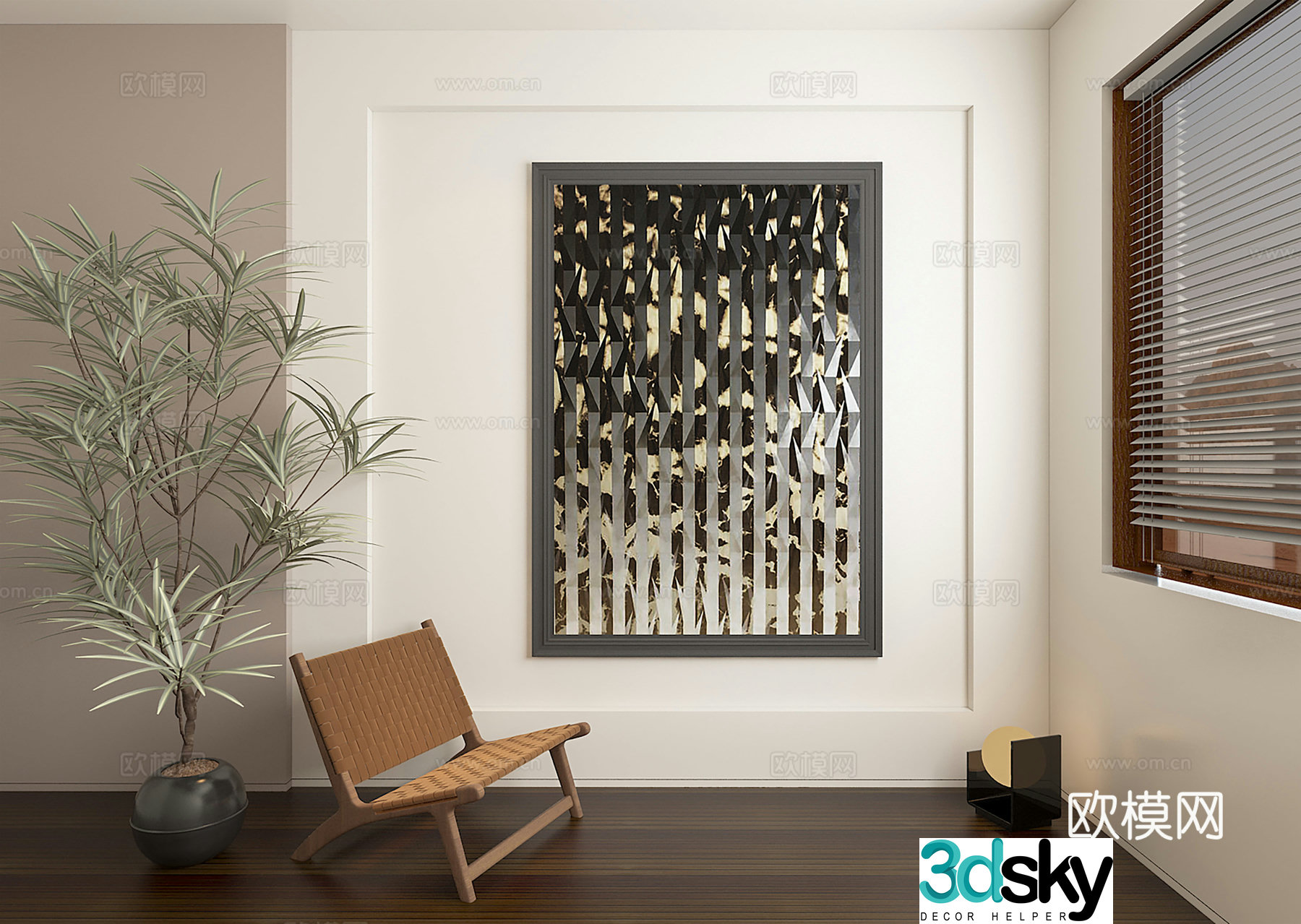 3D model of jujifeng decoration painting