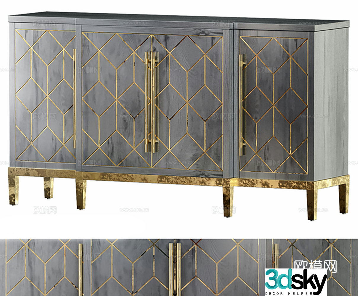 Cabinet Side Cabinet End View Cabinet 3D Model