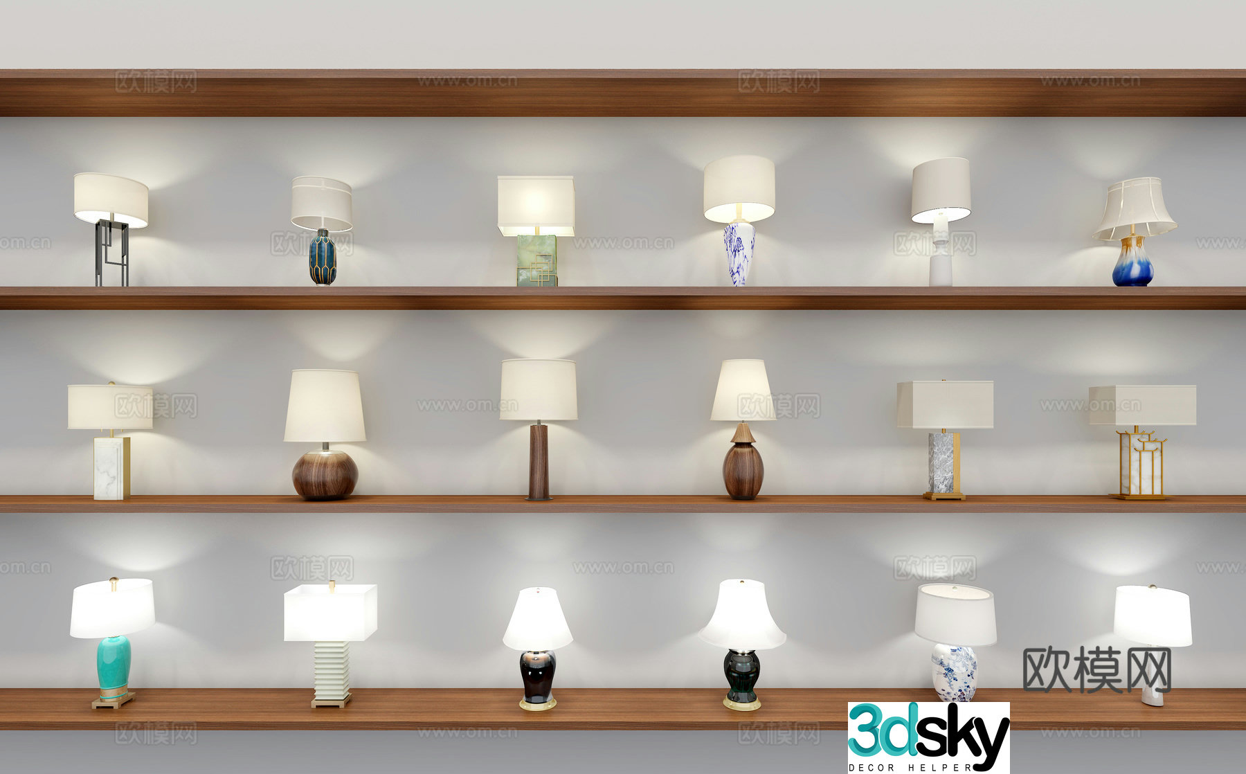Table lamp 3d model