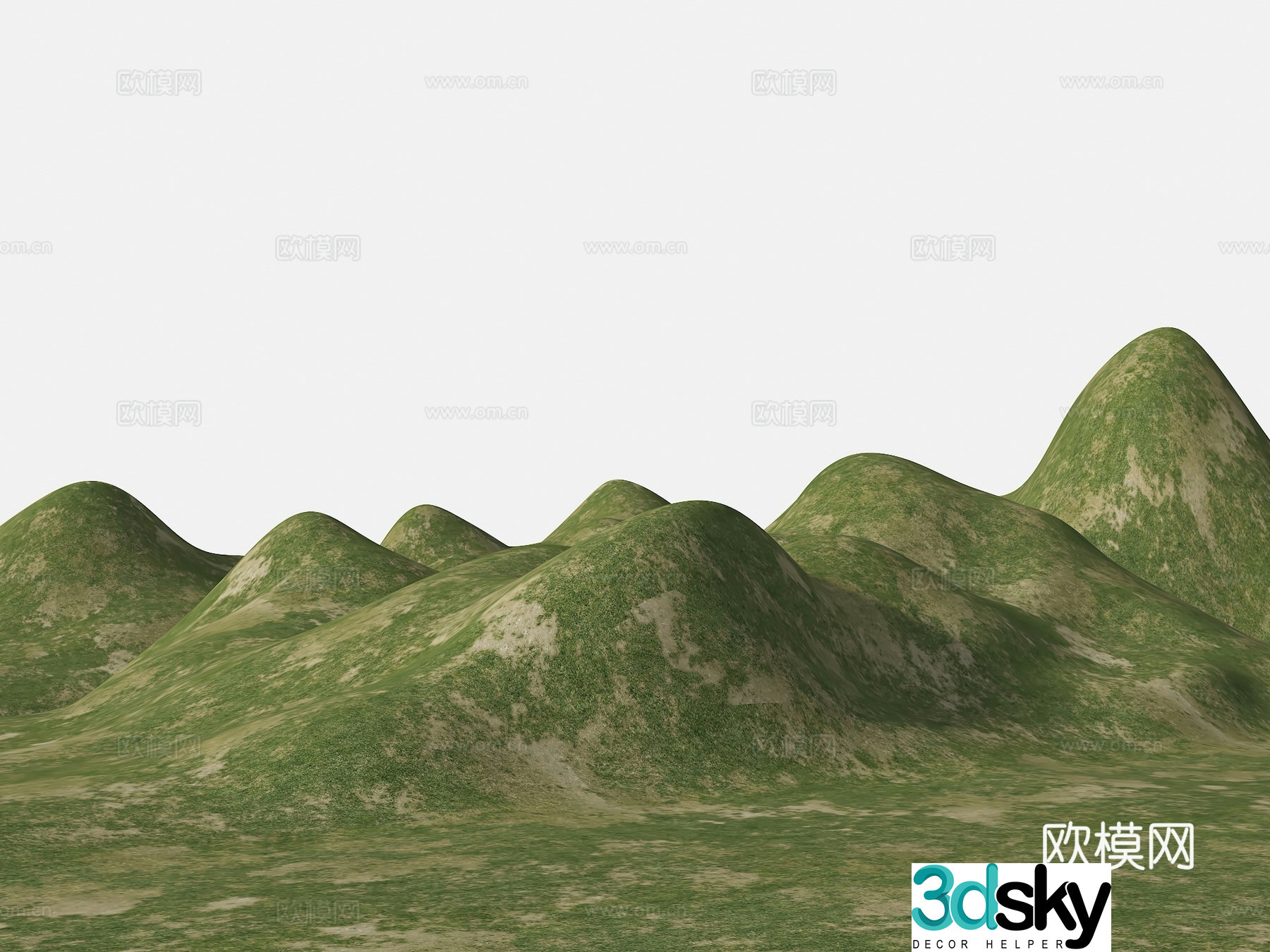 Modern mountain ranges Mountains Mountains Park landscape Terrain Mountain park Natural mountain 3d model