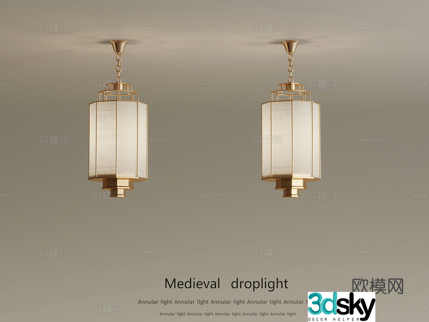 14 French small chandelier 3d model