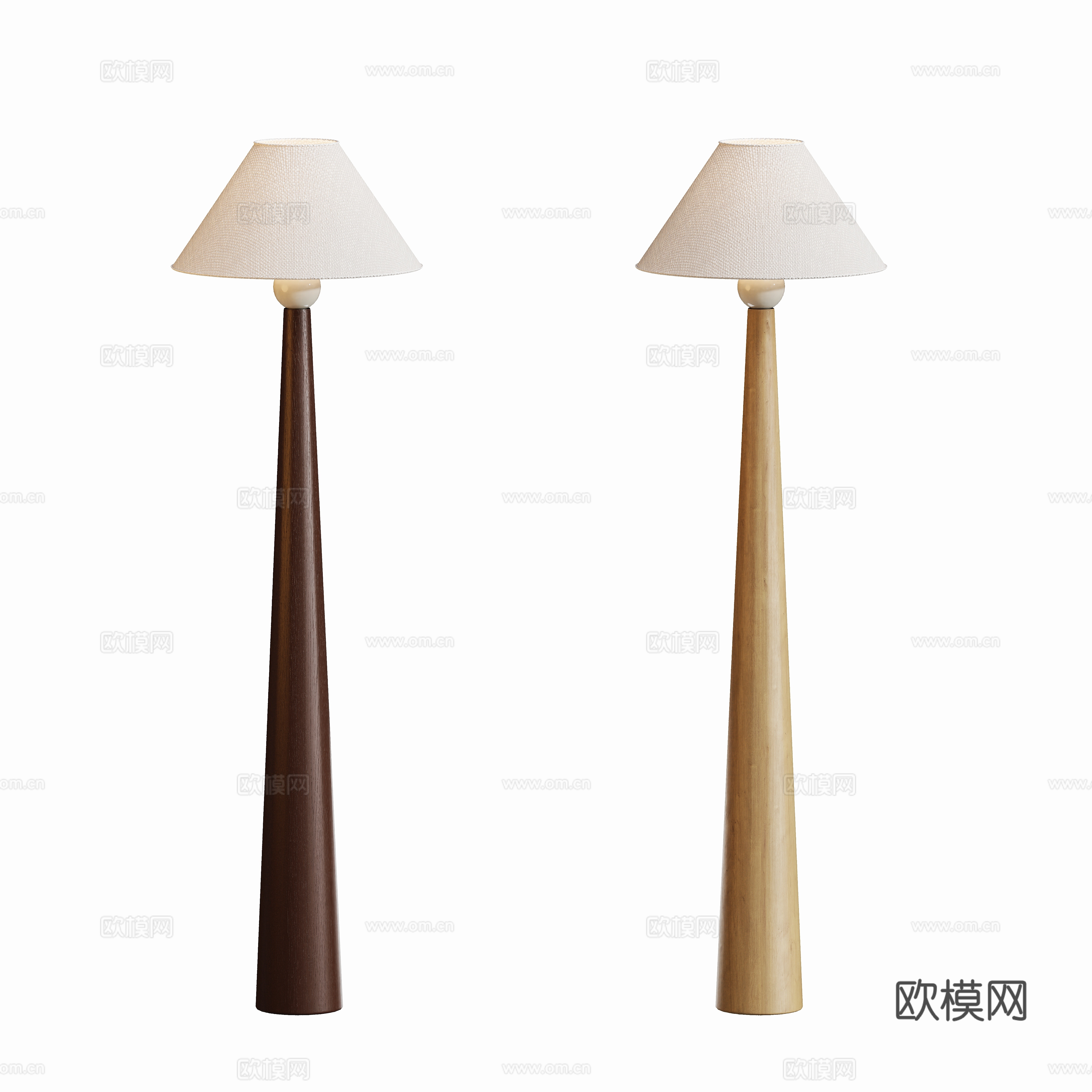 Modern Wasabi Middle Ages Floor Lamp 3D Model