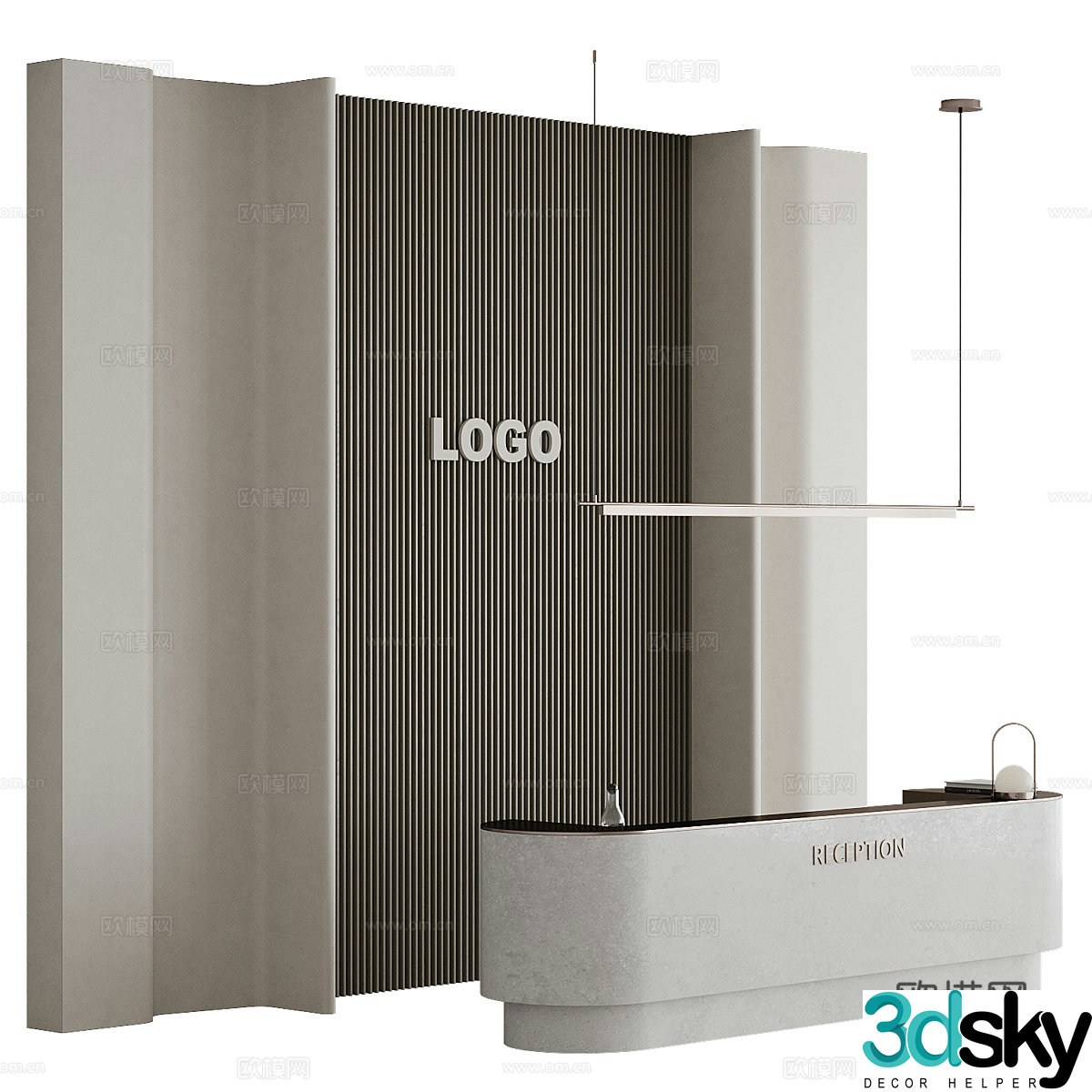 Background wall 3d model