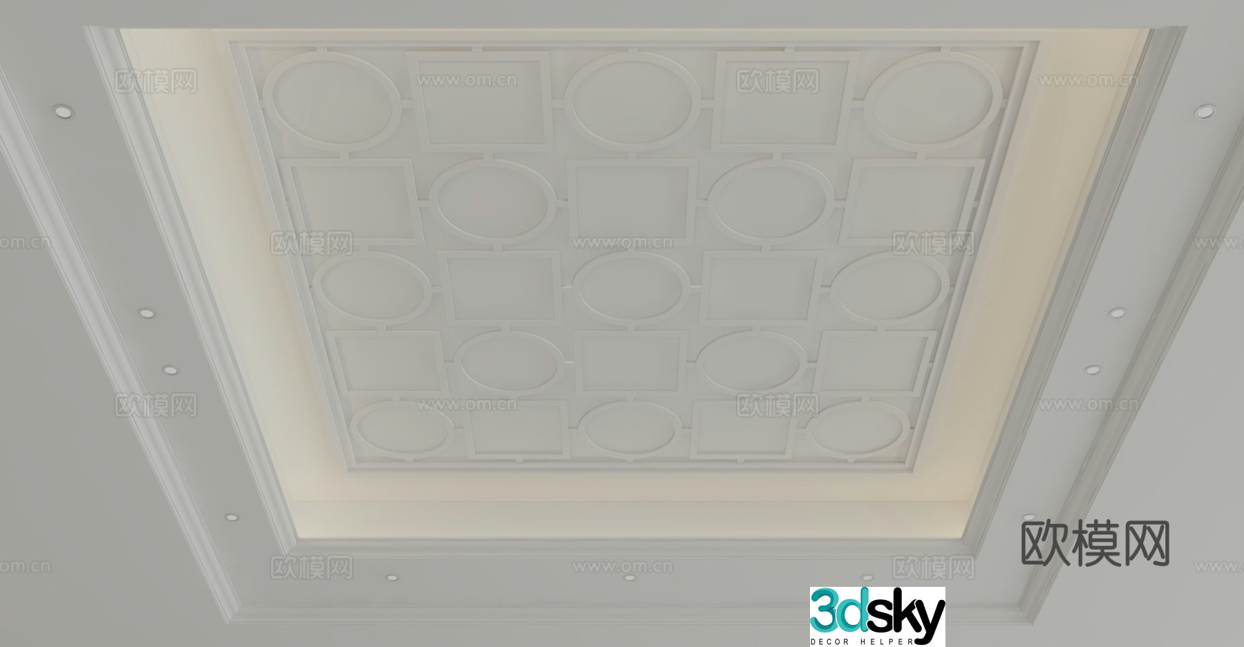 European style ceiling 3D model