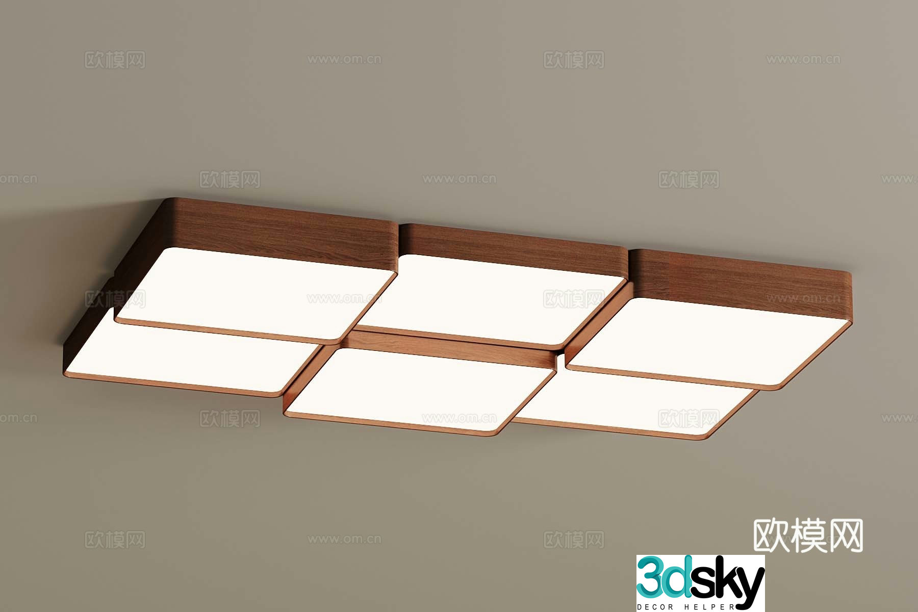 12 modern medieval style ceiling light 3d model