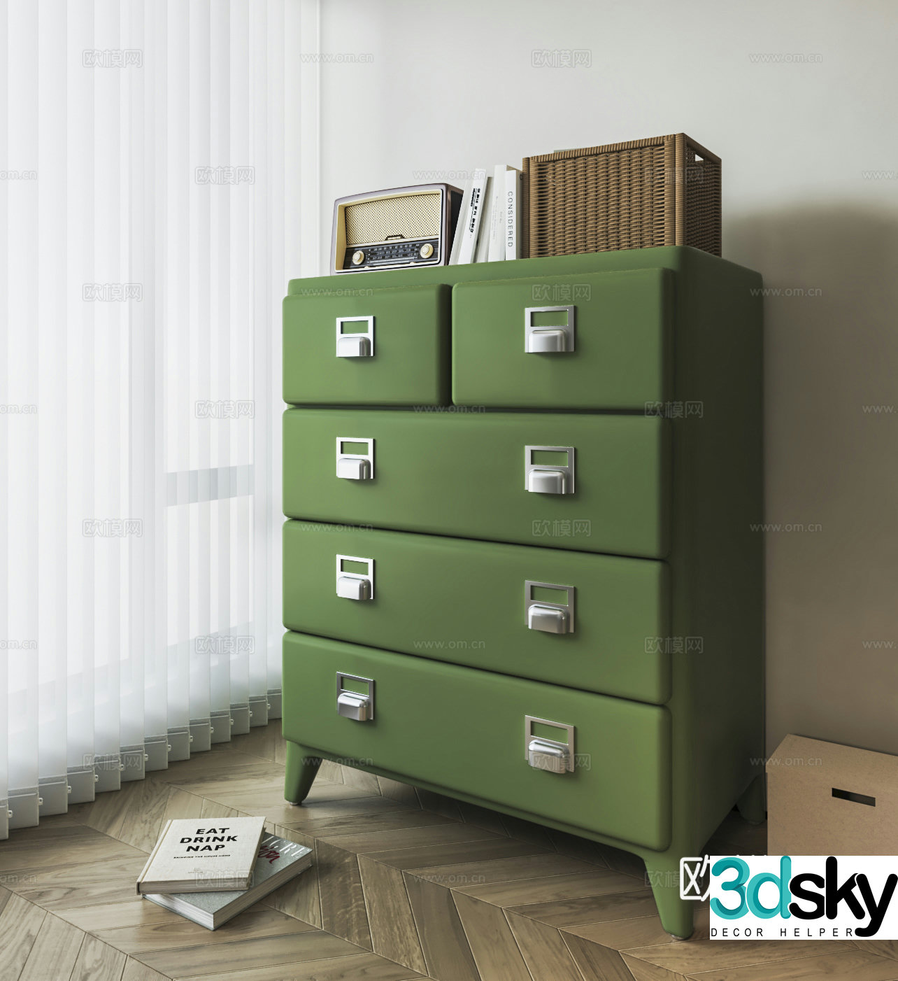 Modern sideboard 3D model