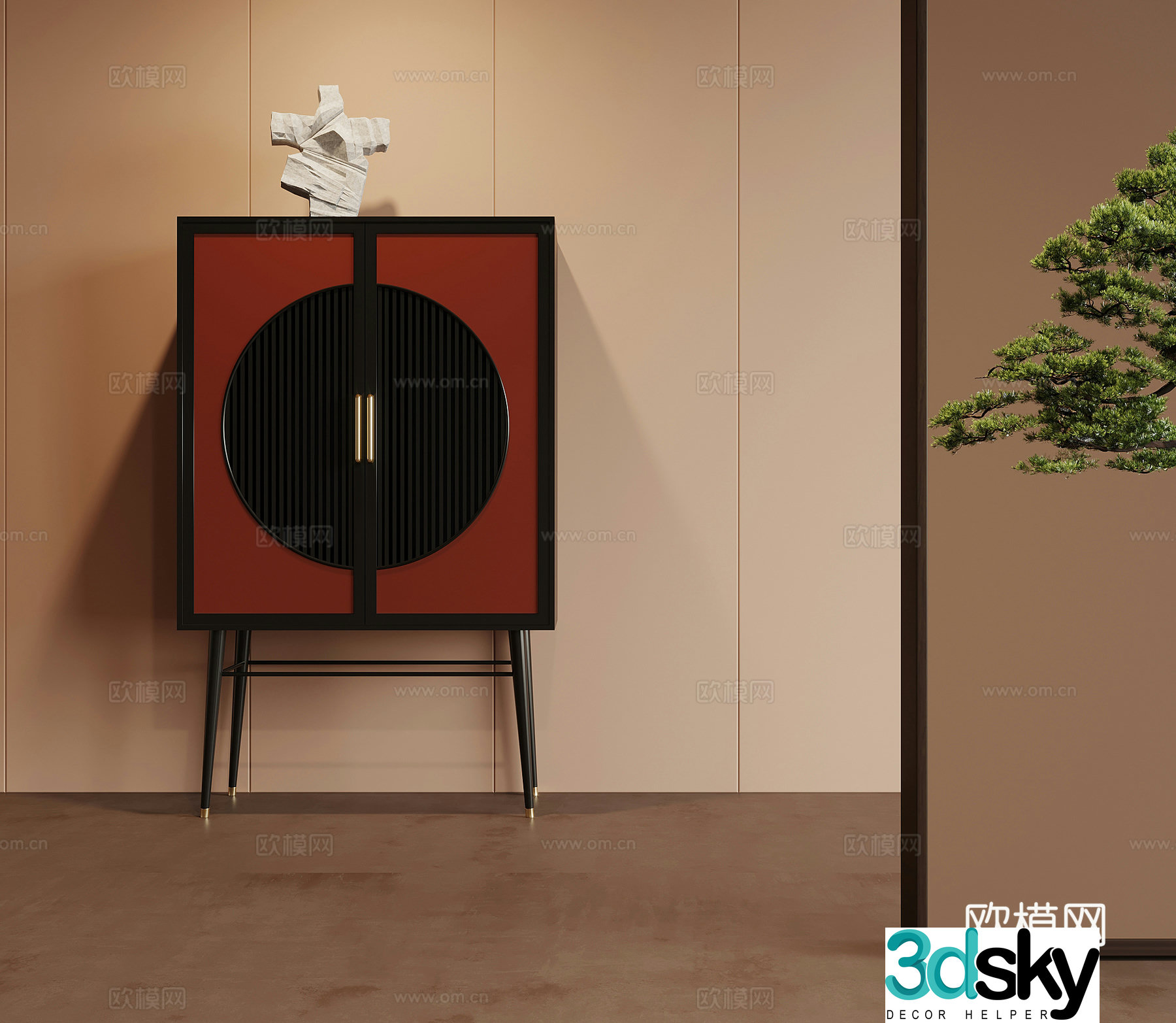 15 bookcases new Chinese style bookcases bookshelf decorative cabinets 3D model
