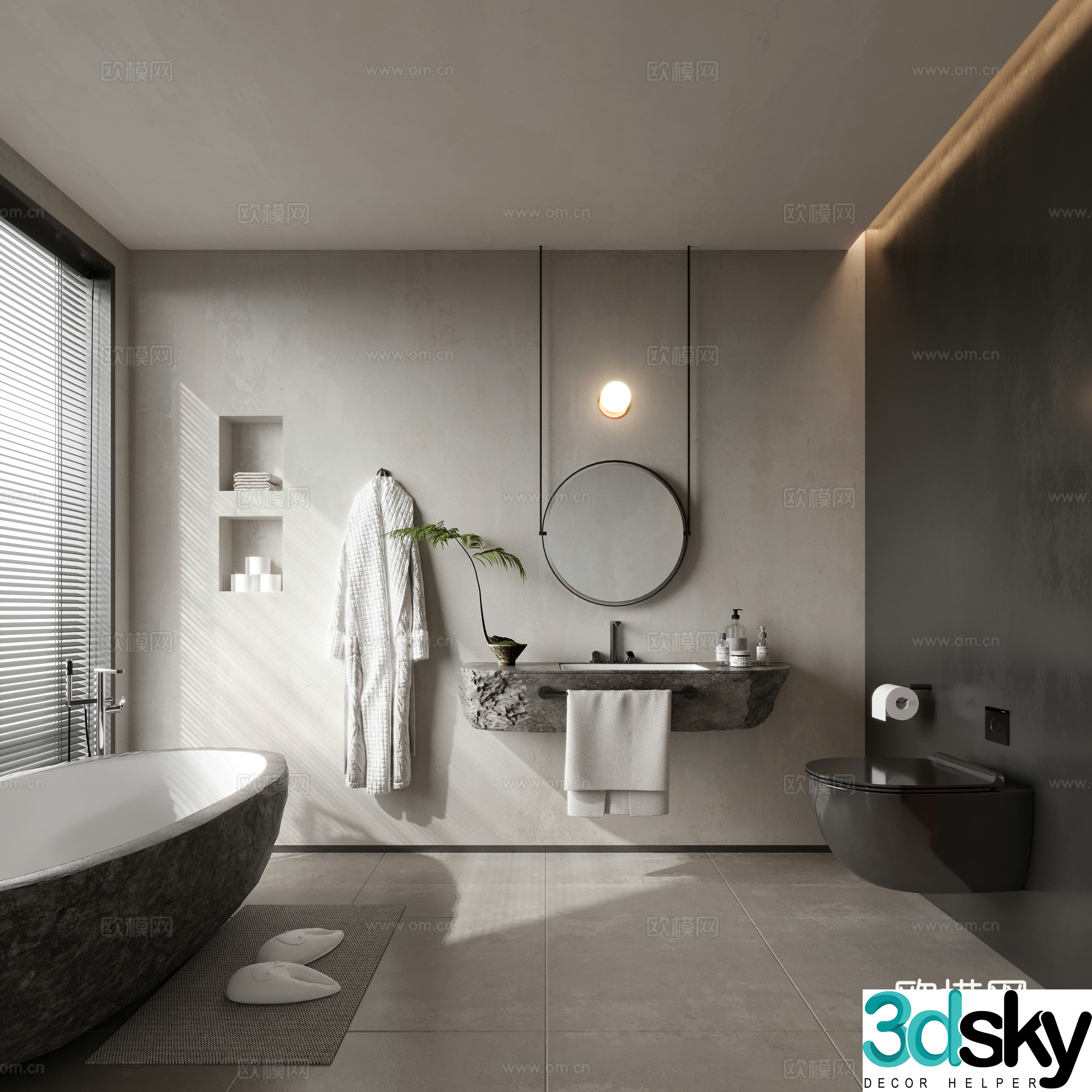 Wasabi bathroom 3d model