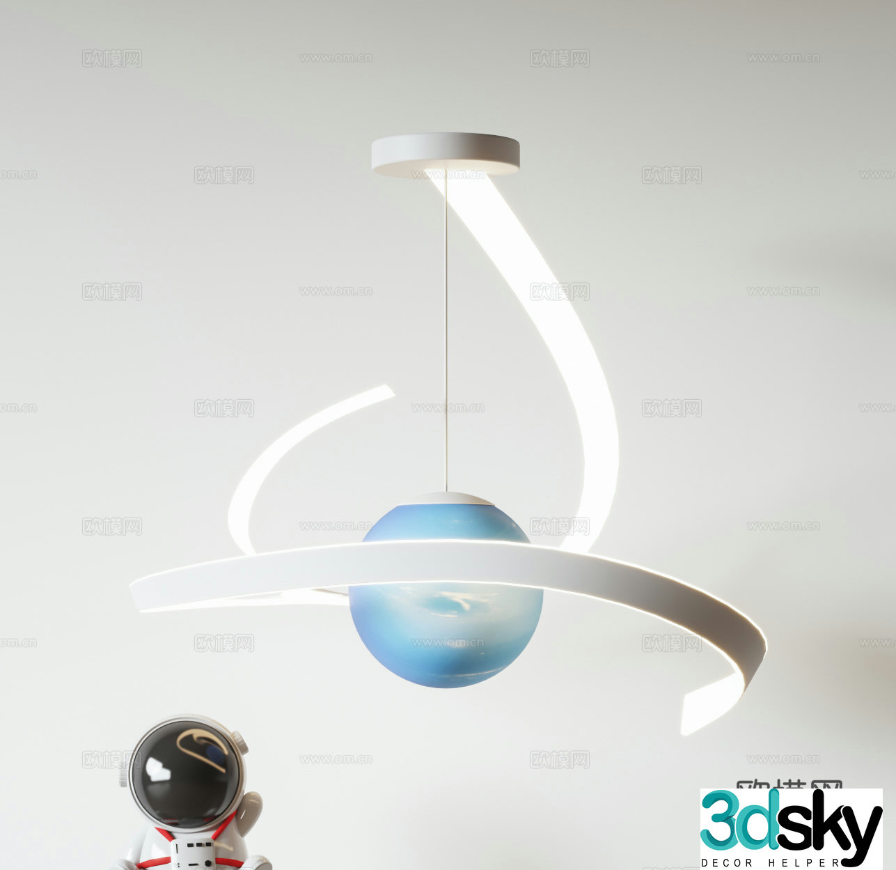 Modern children’s chandeliers 3d model