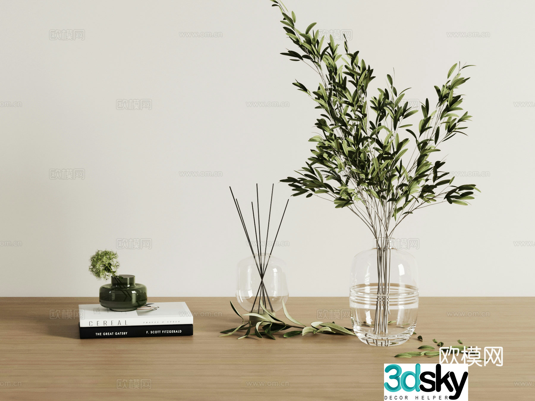 012 ornaments Modern ornaments Vase 3d model