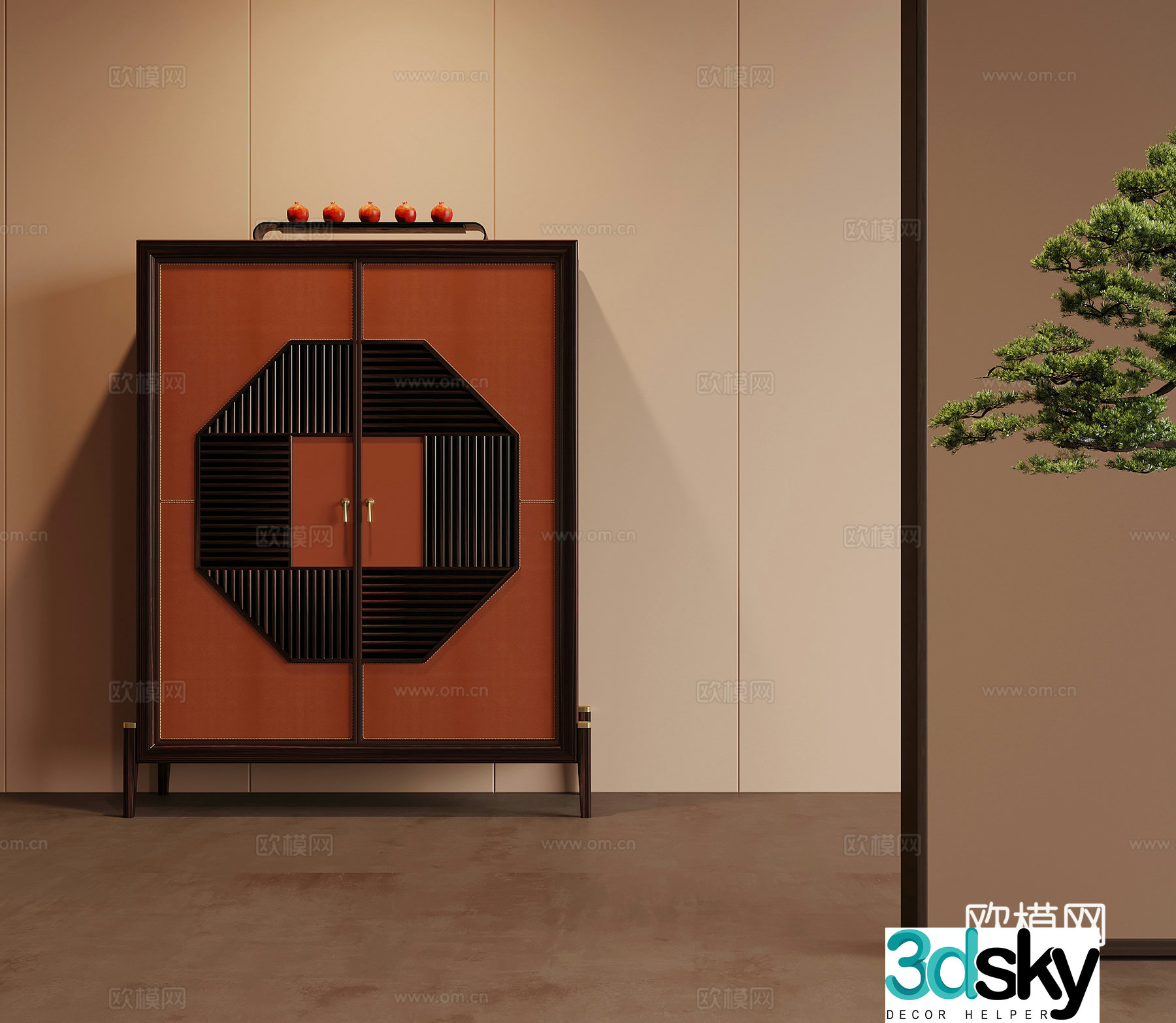 14 bookcases new Chinese style bookcases bookshelf decorative cabinets 3D model