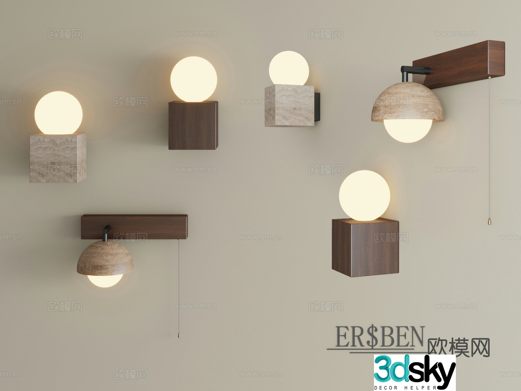 American retro bedside bedroom lamp French medieval style designer atmosphere wall lamp living room wall lamp 3d model