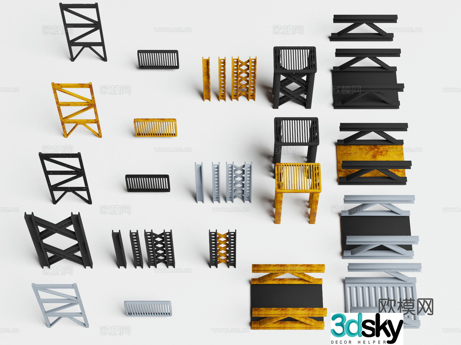 Science fiction architecture Science fiction assets Future architecture Interstellar city 3D model