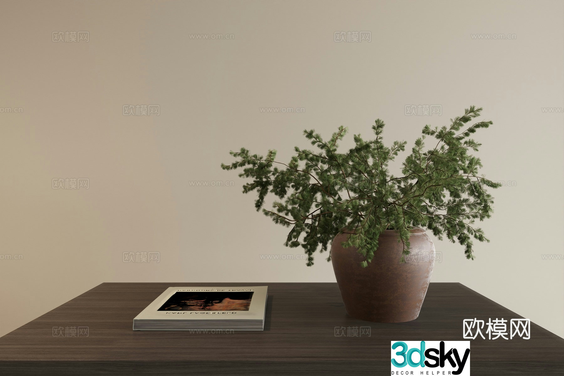 Wasabi style ornaments Wasabi style flower art jewelry ornaments country style coffee table ornaments vase flower art 3d model