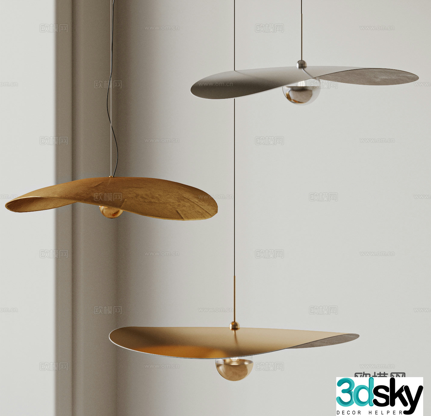 Modern chandeliers combination Metal chandeliers Italian chandeliers Decorative chandeliers Restaurant chandeliers 3D model