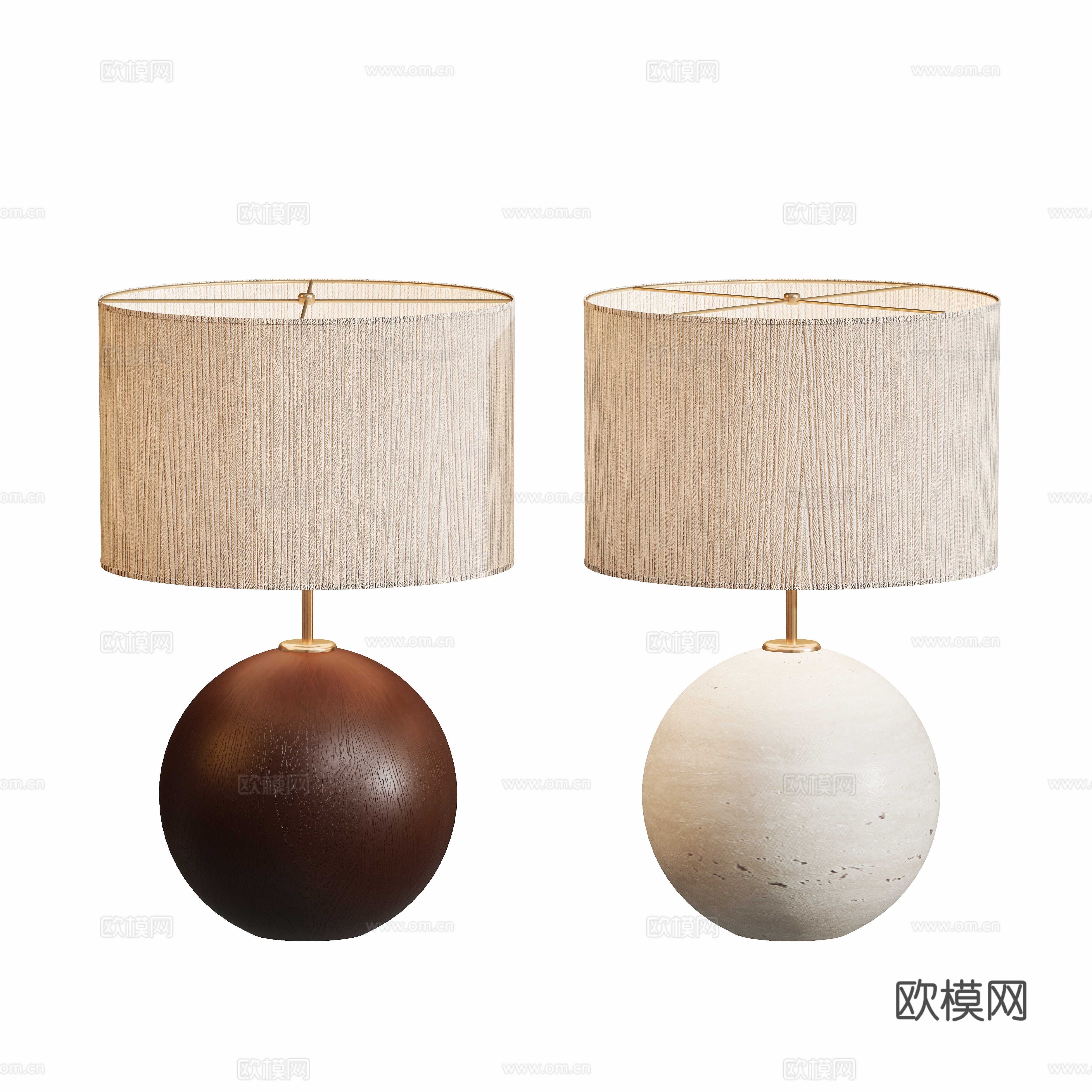 Modern medieval table lamp 3d model