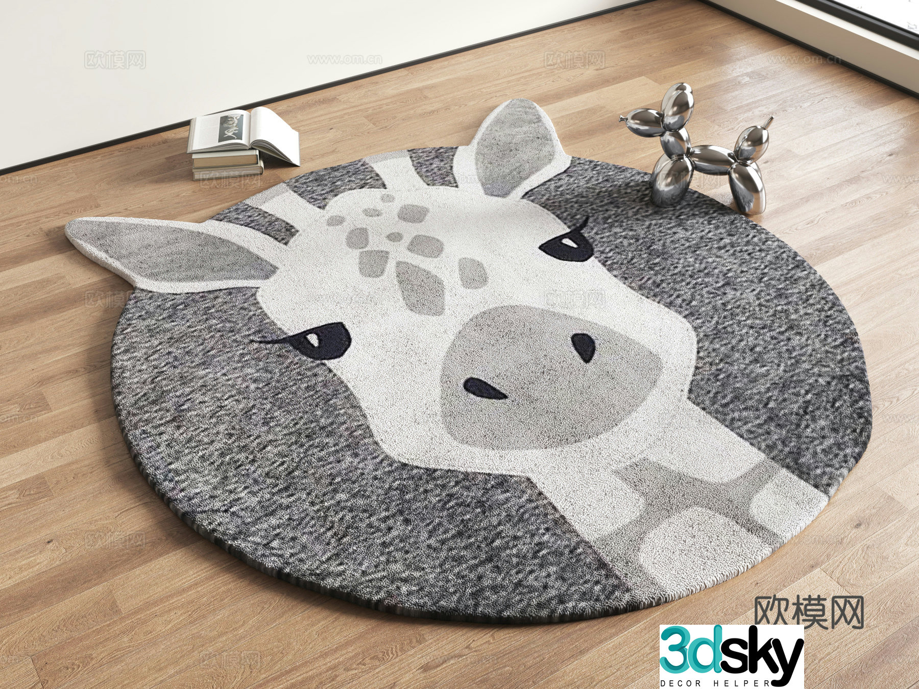 Modern children’s carpet Plush carpet Round carpet Special shape carpet Irregular carpet 3d model