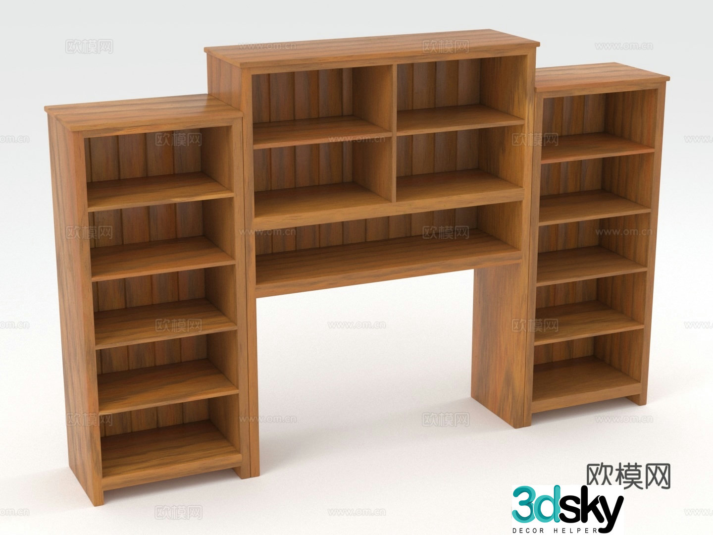 Bookcase Locker Storage cabinet Combination cabinet Wooden cabinet Cabinet 3D model