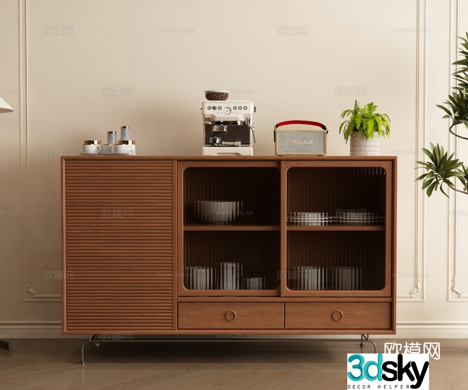 Nordic sideboard 3D model