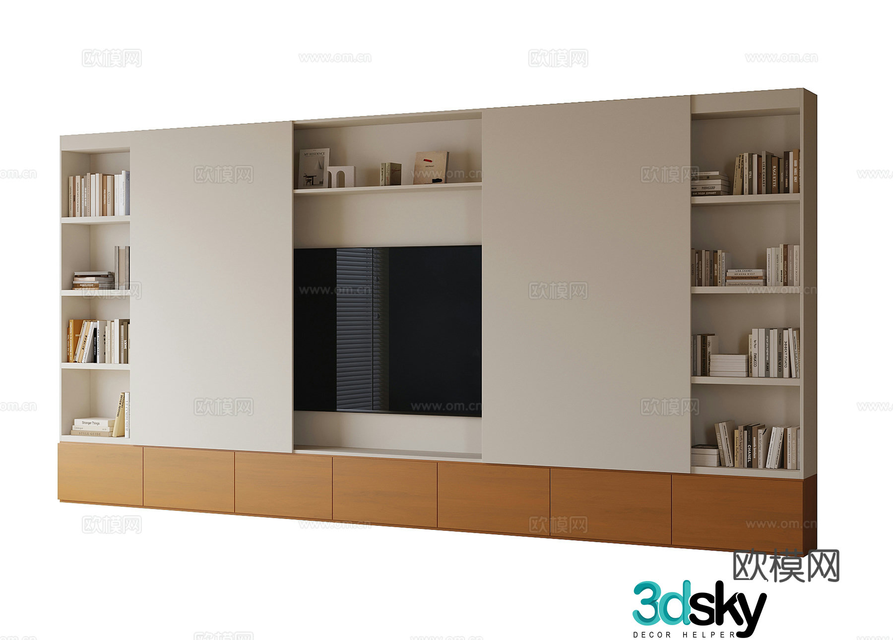 Modern TV Cabinet TV Background Wall TV Wall 3D Model