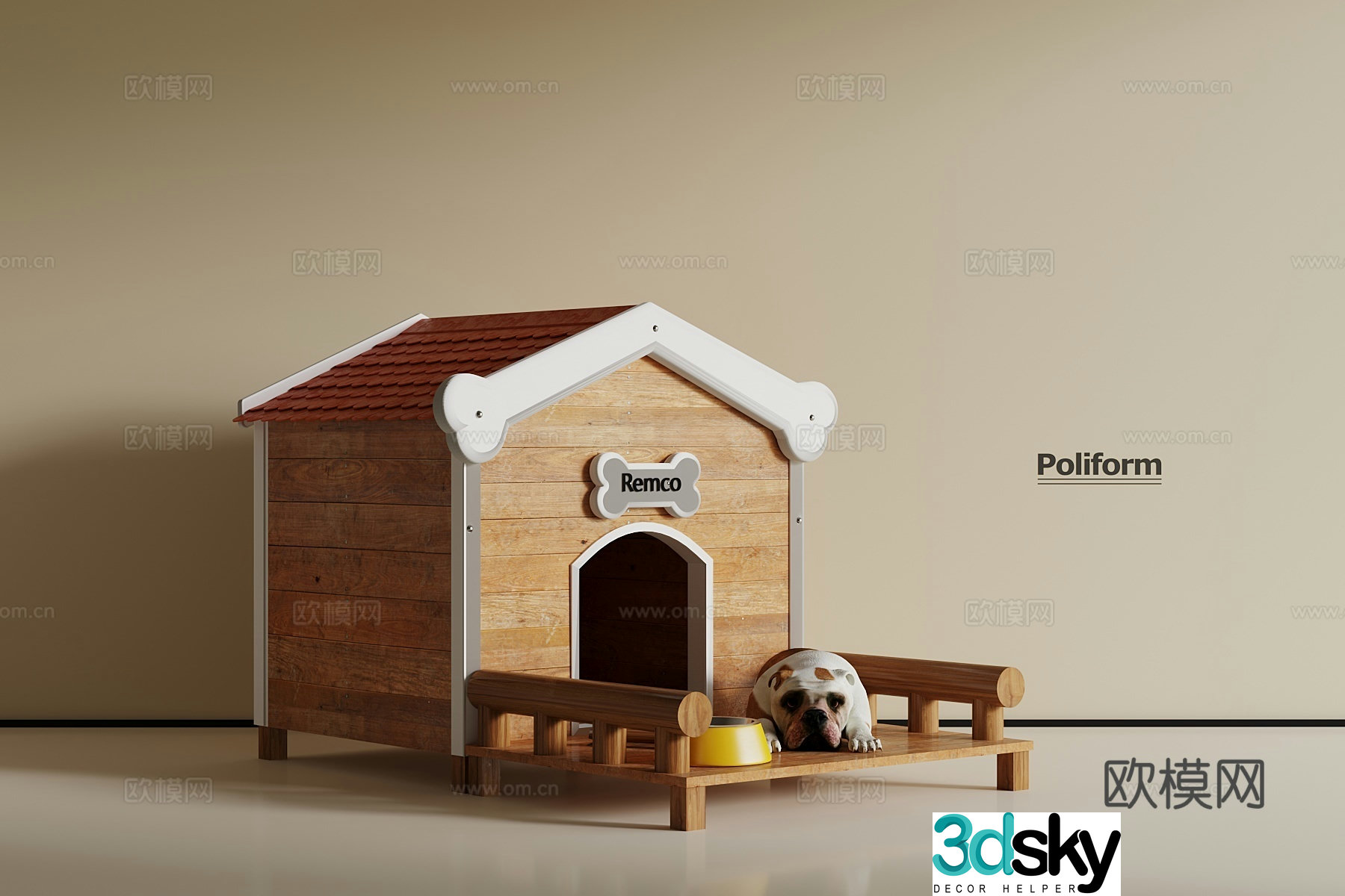 Pet supplies 3d model