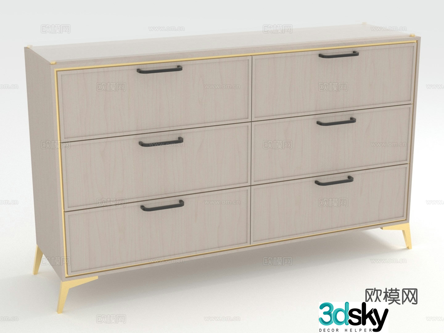 Chest of drawers chest of drawers wooden cabinets storage cabinets 3d model