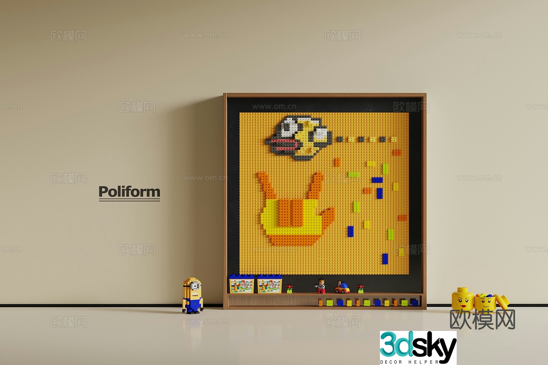 Lego toy 3d model