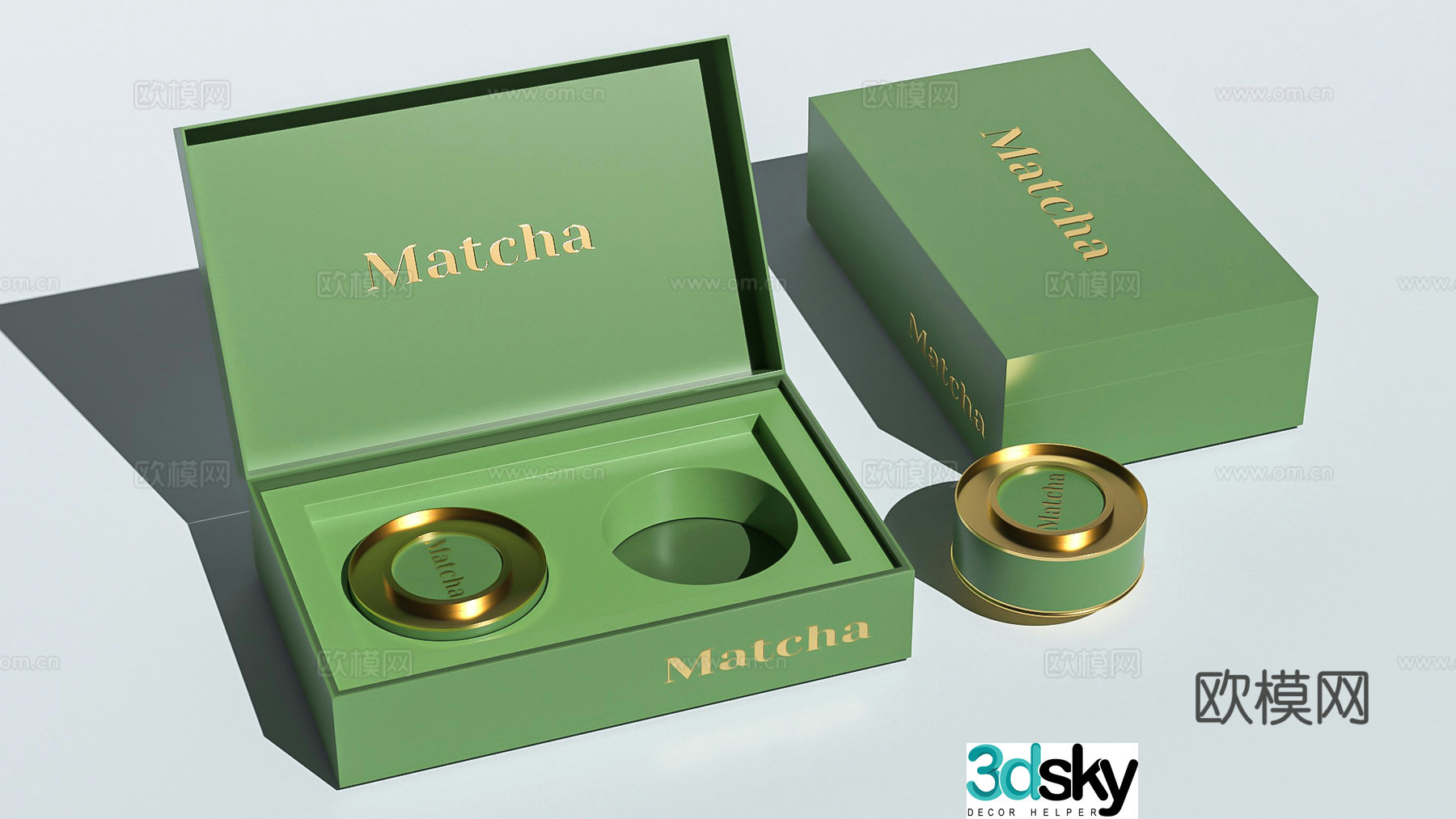 Daily necessities Tea small jar tea packaging gift box cardboard box festival supplies Dragon Boat Mid-Autumn Spring Festival gift box 3D model