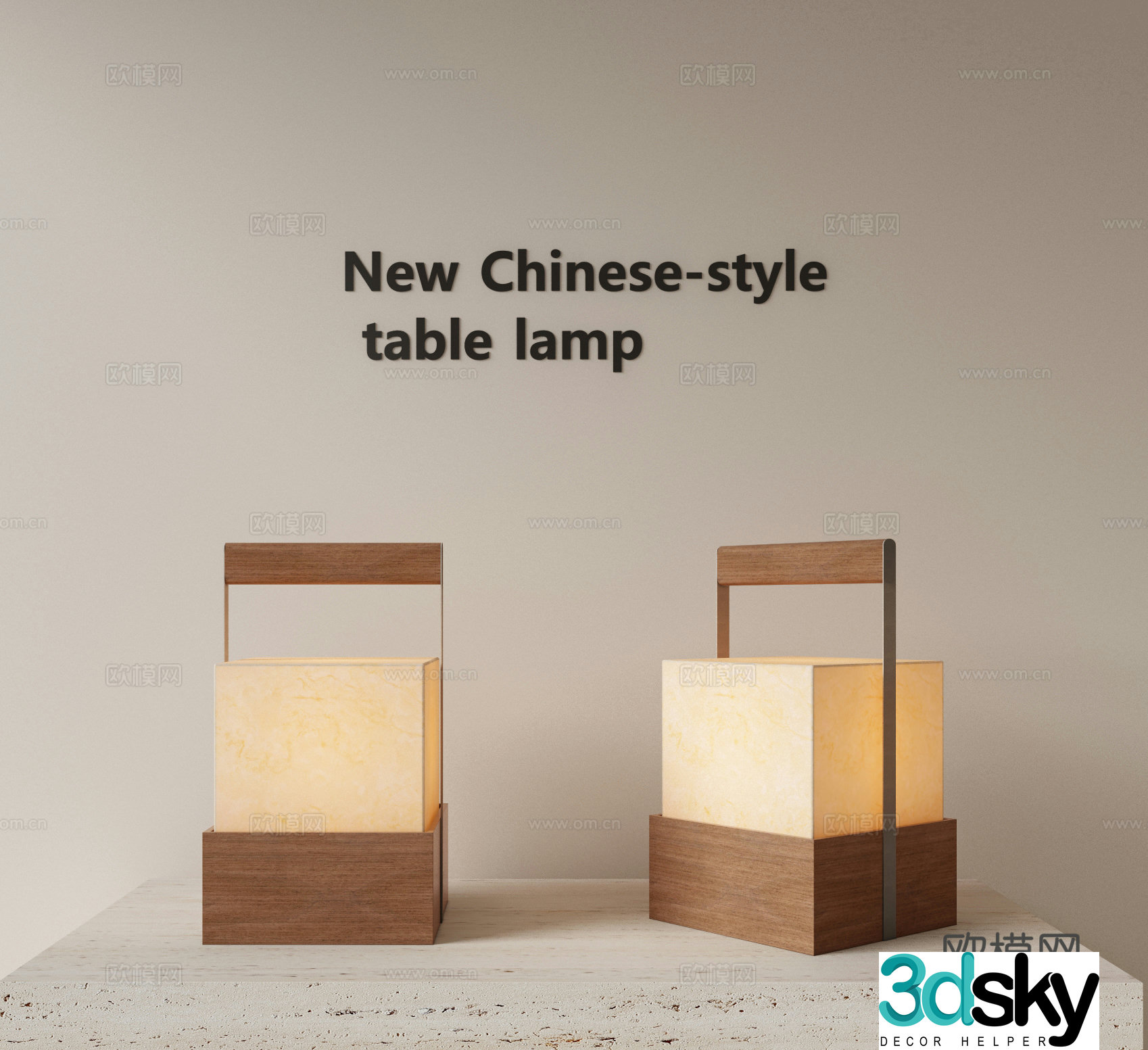New Chinese style bedside desk lamp metal desk lamp study desk lamp living room desk lamp reading desk lamp 3D model