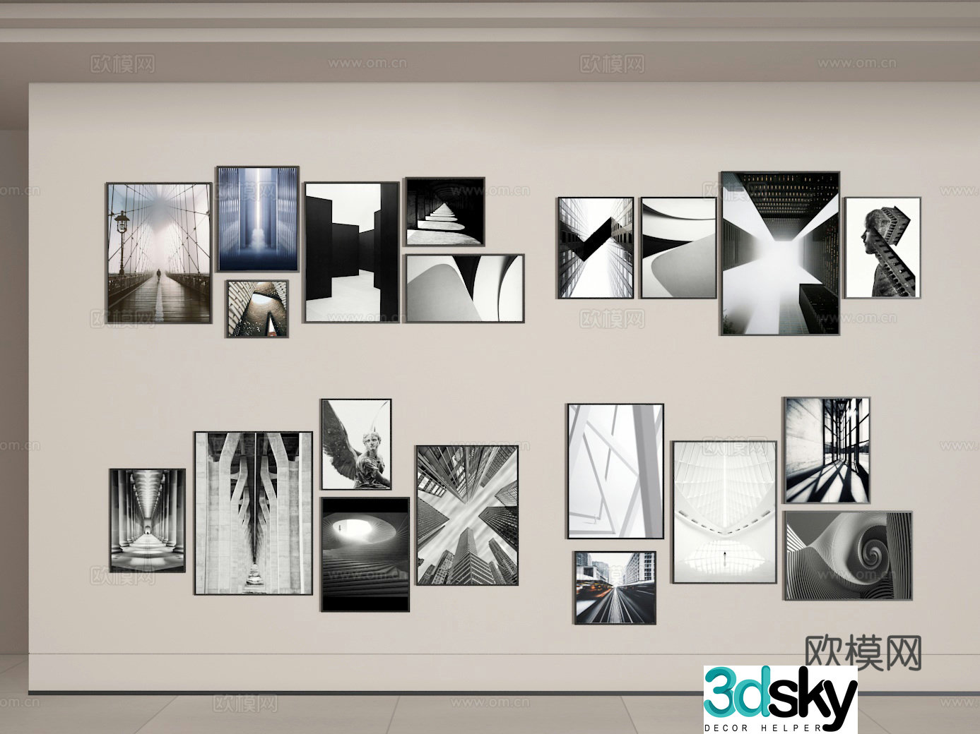 Photo wall 3d model