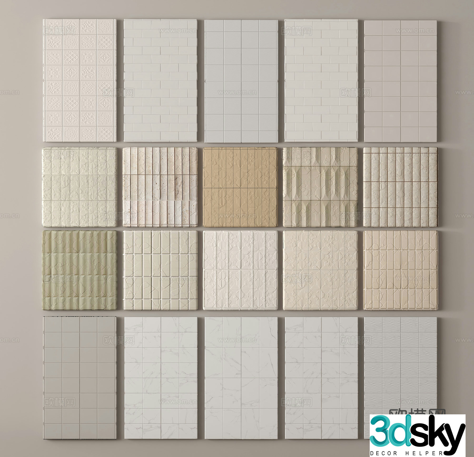 Floor tiles Ceramic tiles Wall tiles 3d model