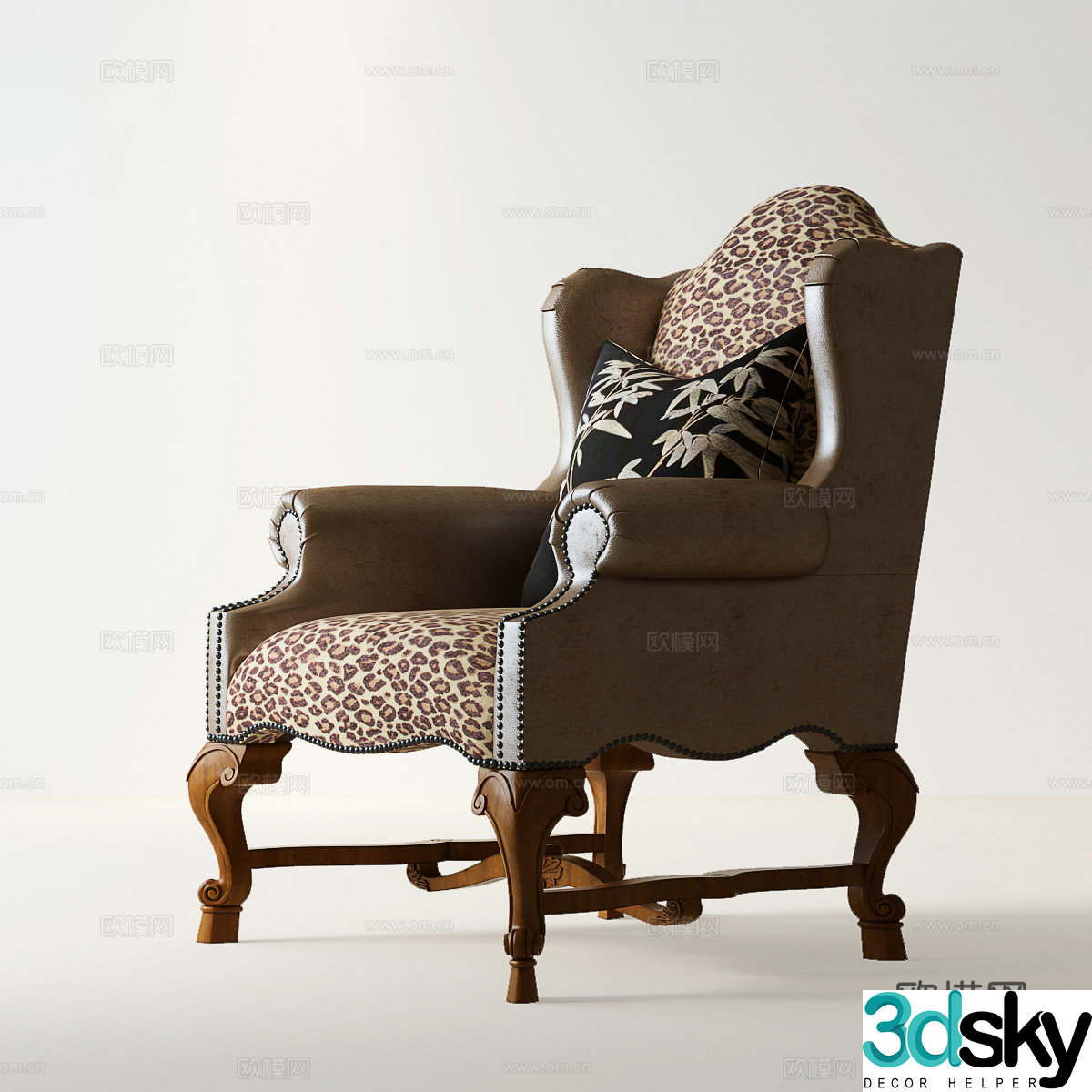 American style leisure chair French style leisure chair American style leisure chair French style leisure chair American style leisure chair American style 3D model