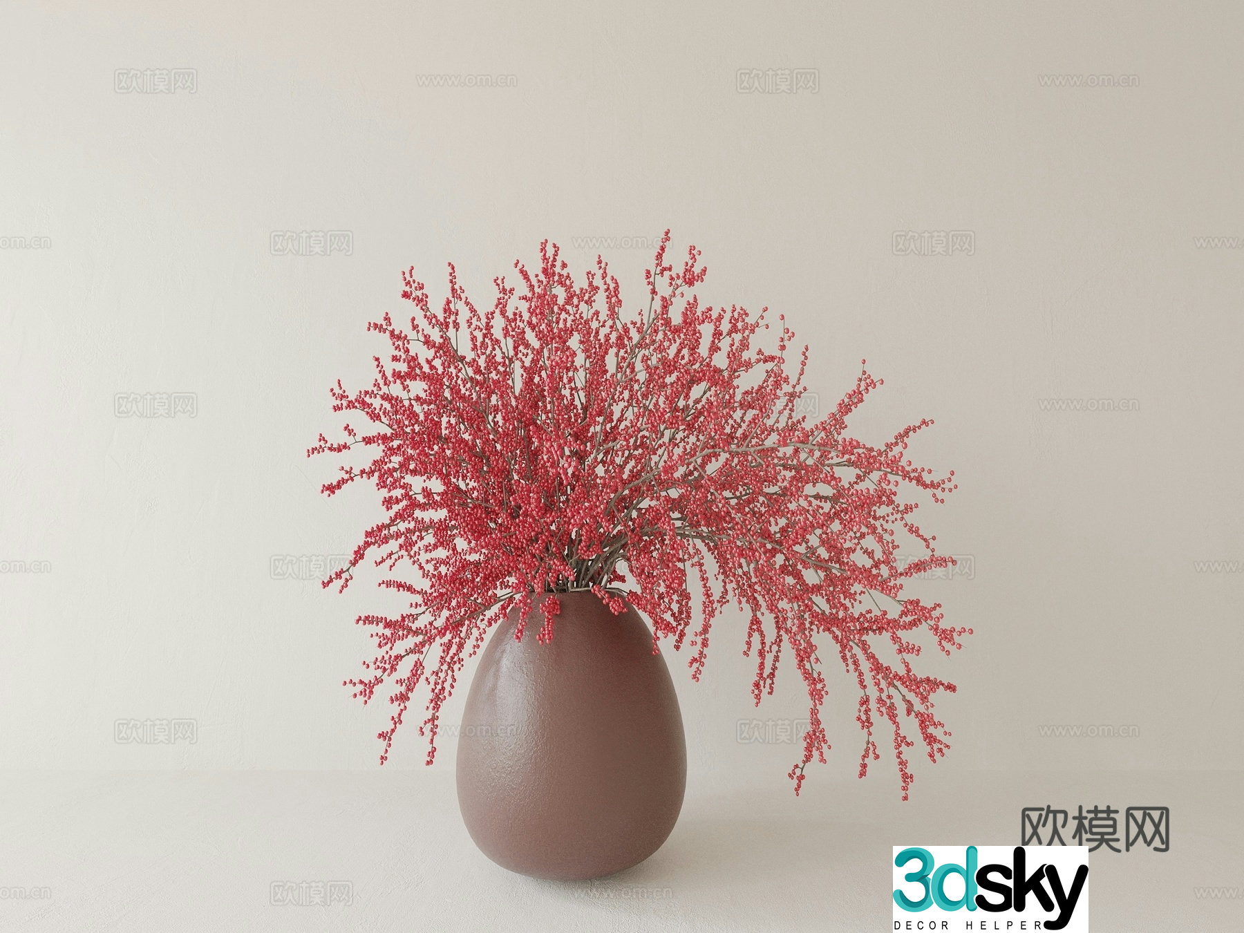 Plant Pot Plant Flower Pot Green Plant Vase Flower 3D Model