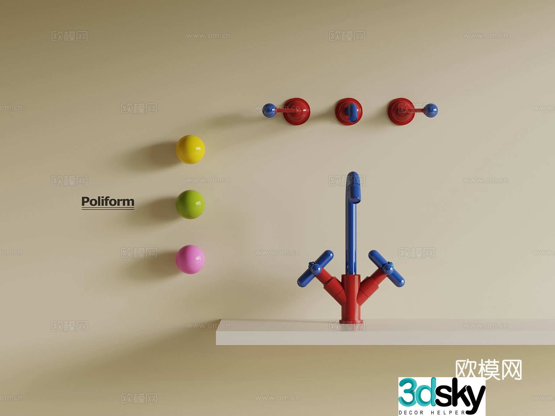Dopamine faucet 3D model