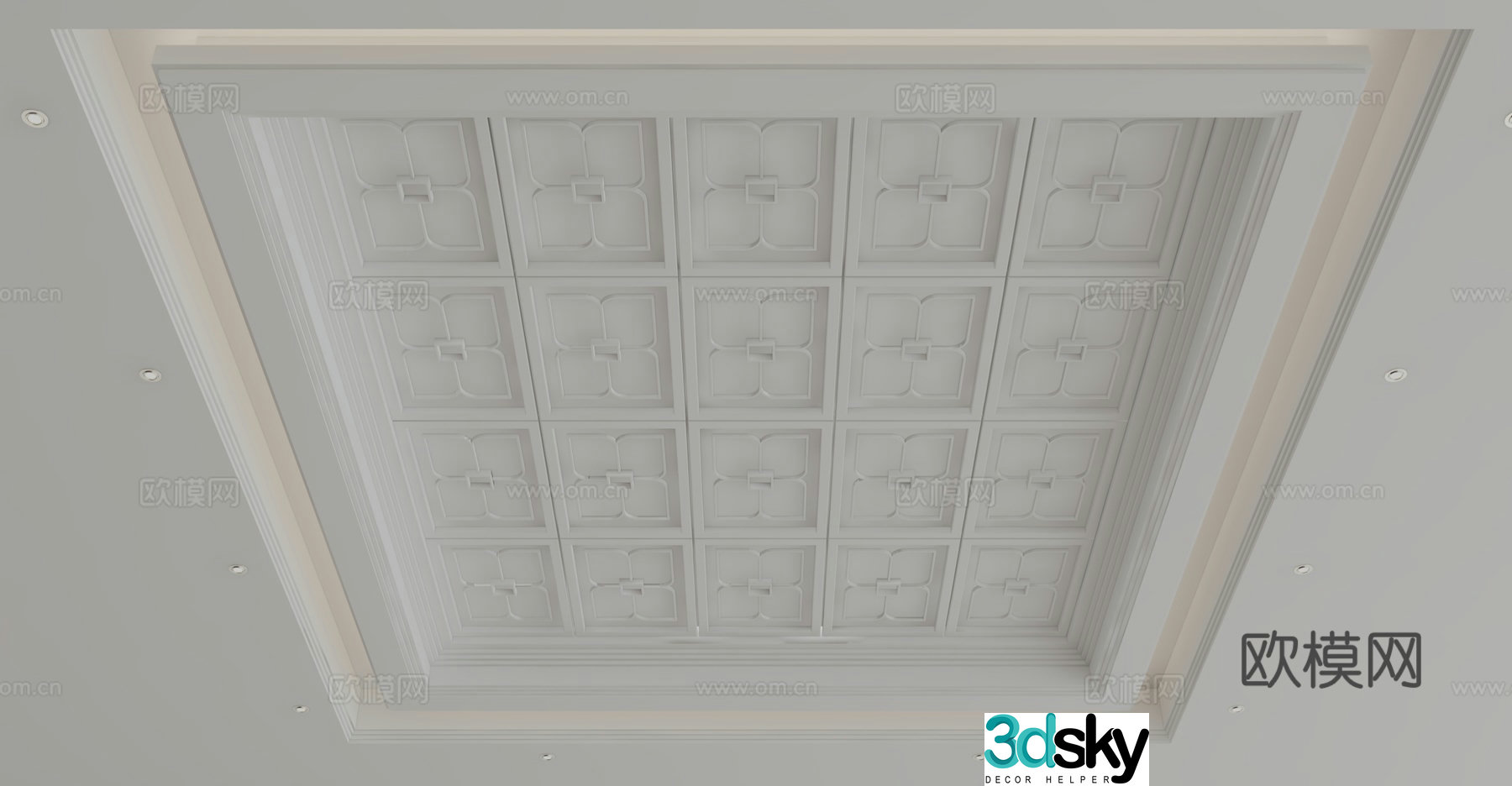 Modern ceiling 3d model