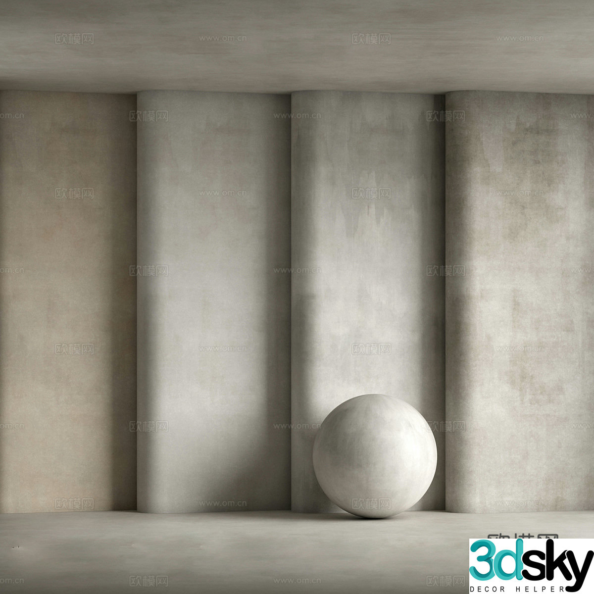 3D model of floor tiles