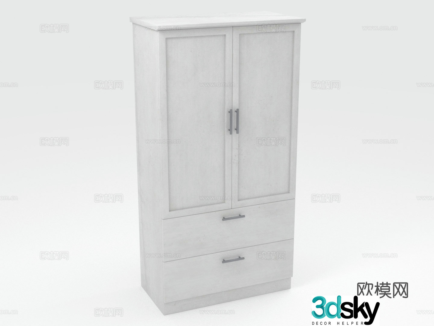 Cabinet Storage Lockers Wooden Cabinet Combination Cabinet 3D Model