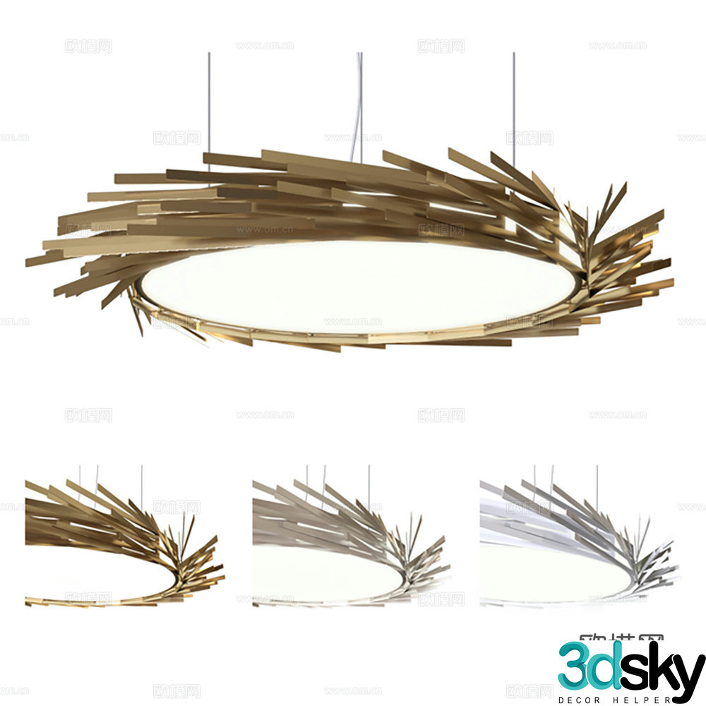 Chandelier Decorative Light Ring Light 3D Model