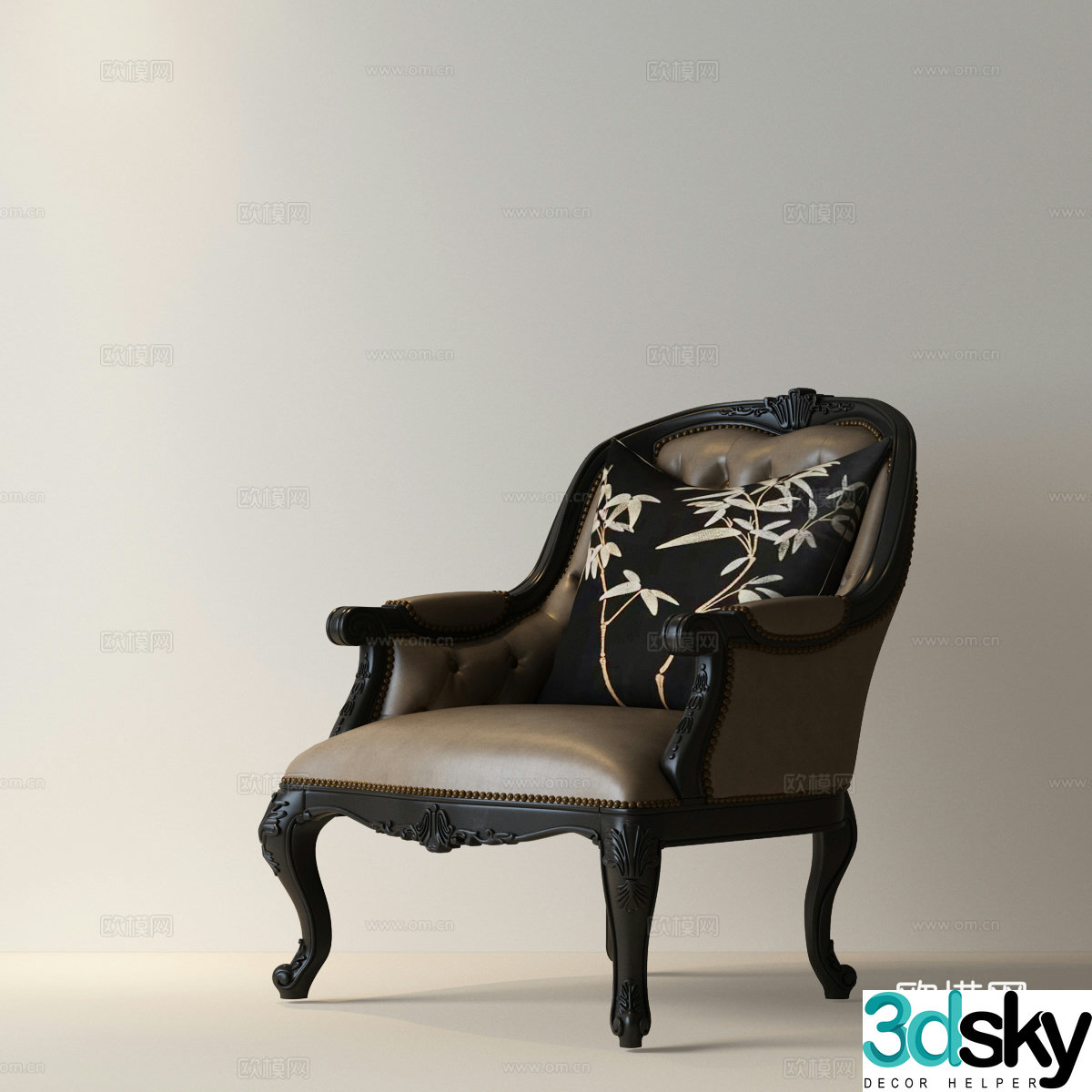 American style leisure chair French style leisure chair American style leisure chair French style leisure chair American style leisure chair American style 3D model