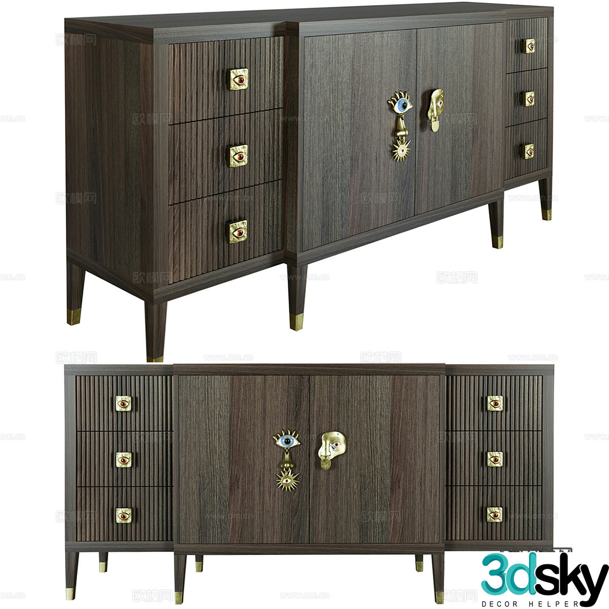 Decorative cabinet 3d model