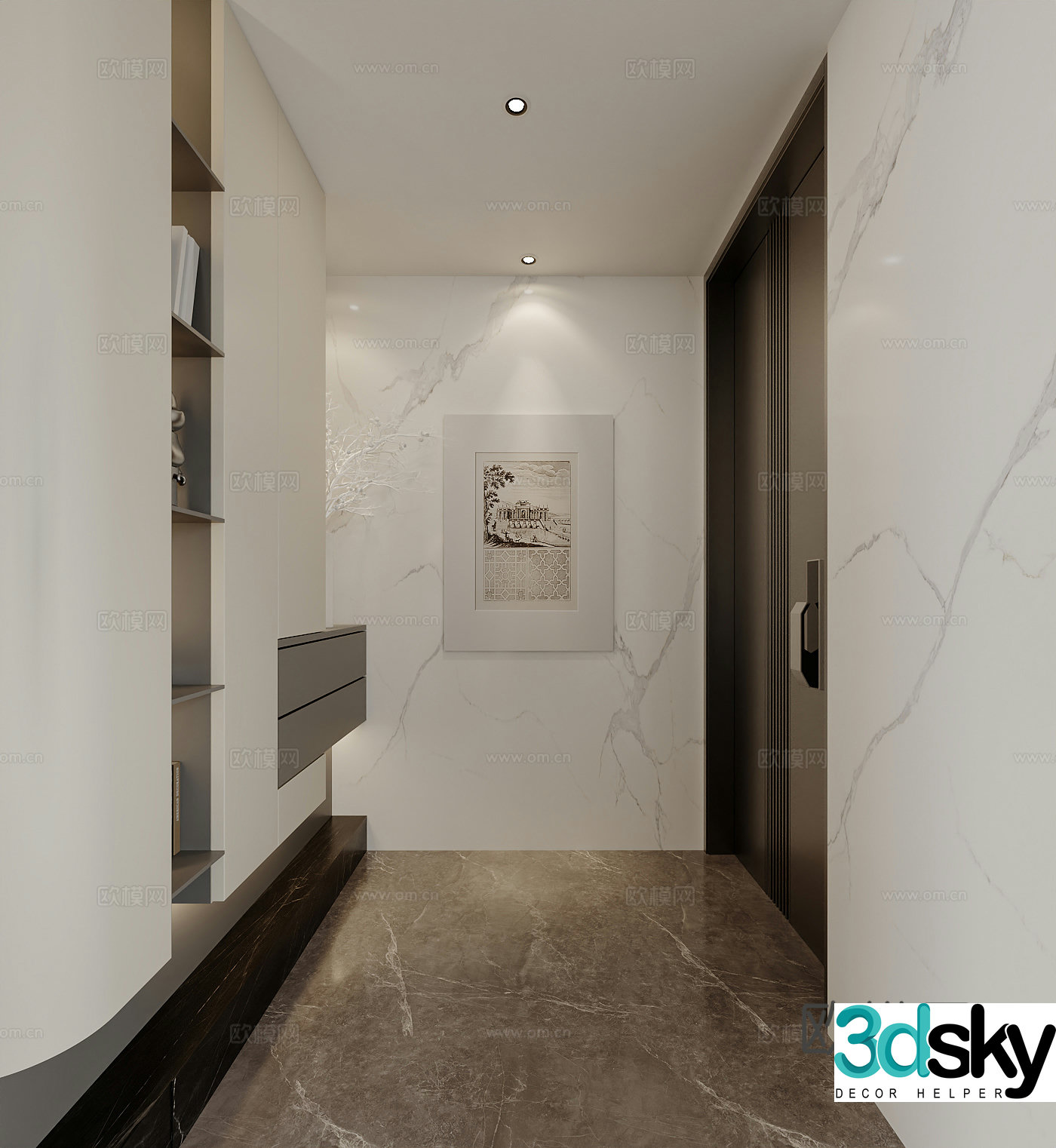 Modern entrance hallway 3D model