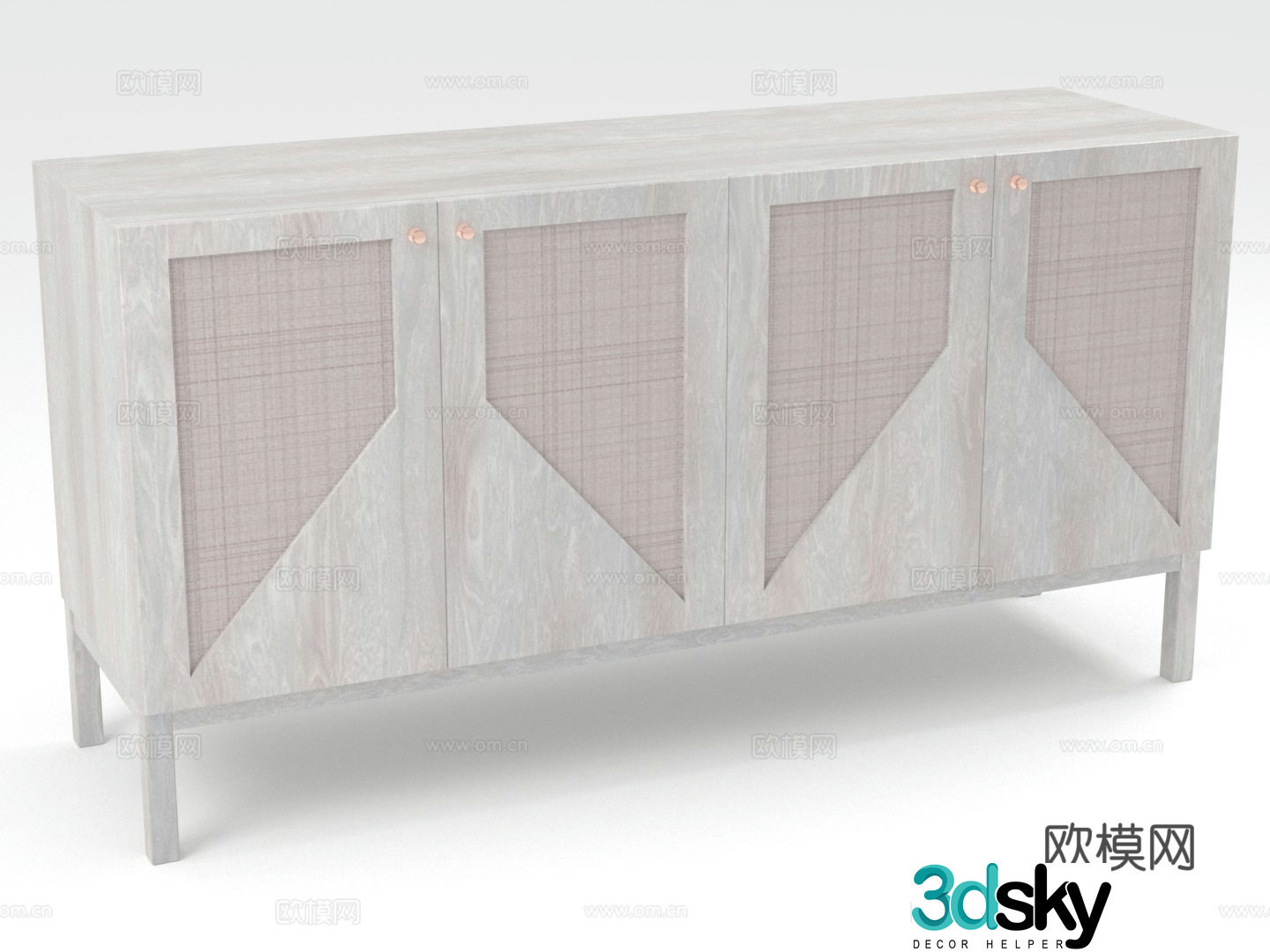 Wooden cabinet Storage cabinet Side cabinet Low cabinet Cabinet 3D model