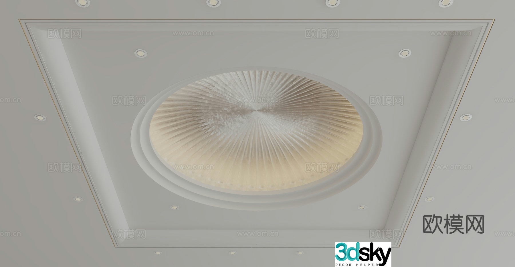 Modern ceiling 3d model