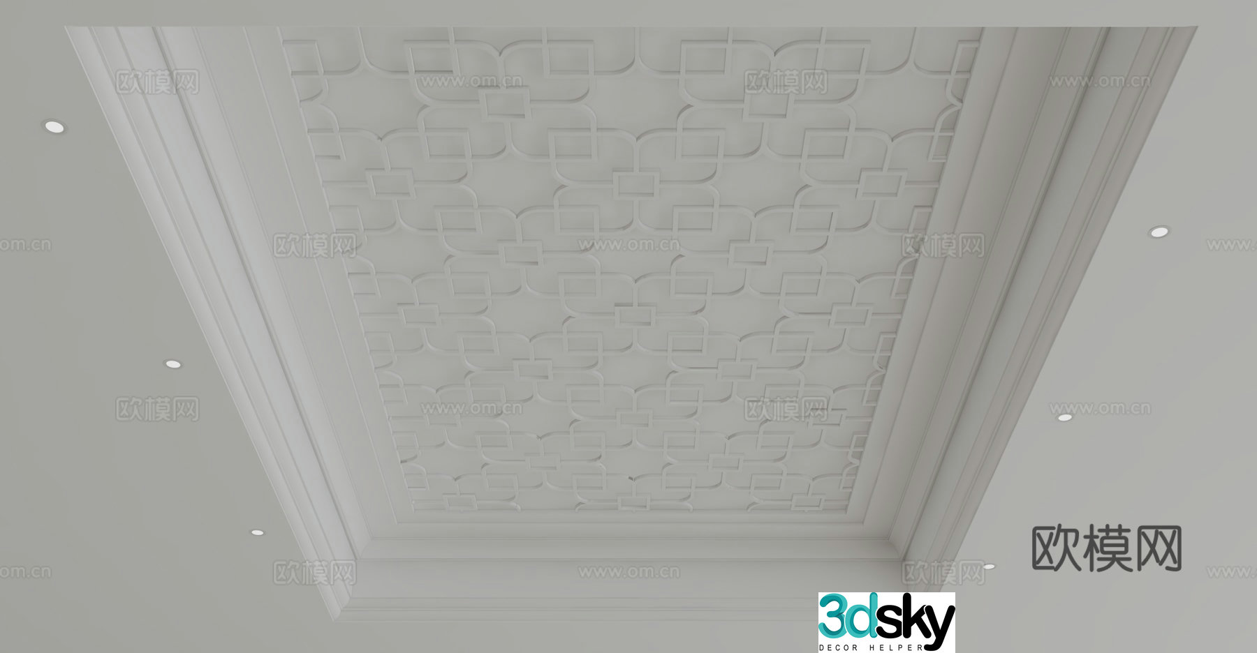 Modern ceiling 3d model